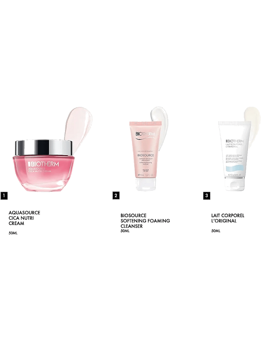 Biotherm - Biotherm Aquasource Cica Nutri Holiday Set 2025 - til hende - clear - 2
