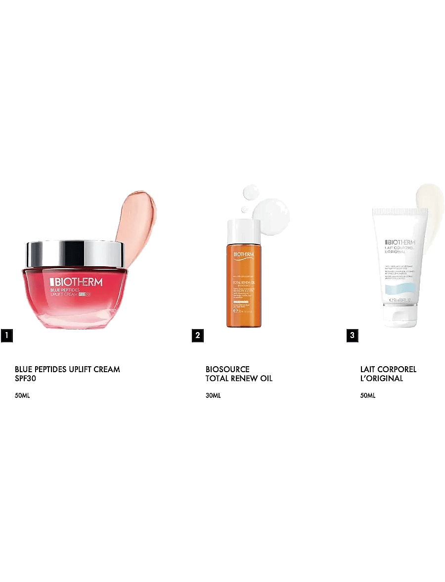 Biotherm - Biotherm Blue Peptides Uplift Cream SPF30 Holiday Set 2025 - gåvoset - clear - 2