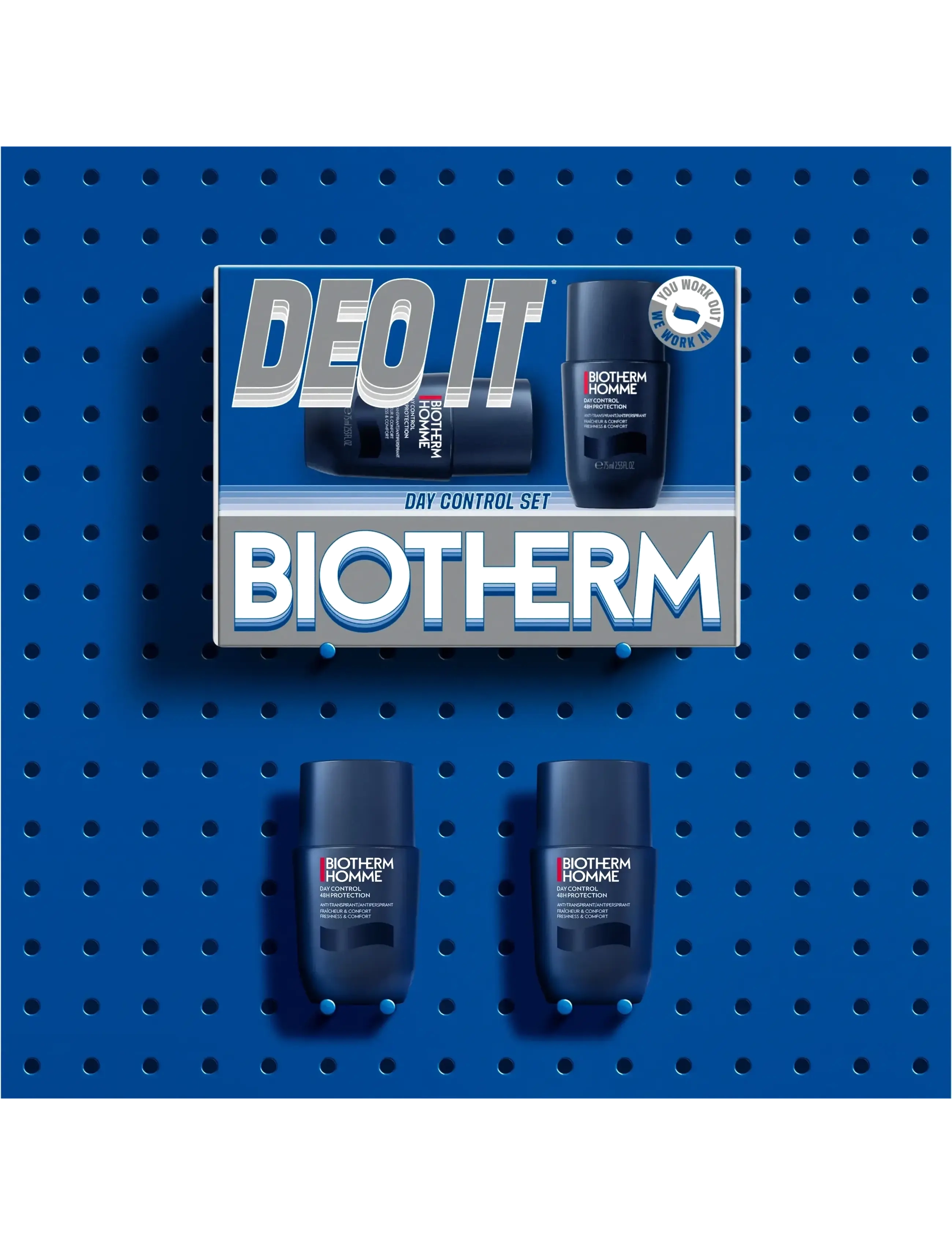 Biotherm - Biotherm Duo Deo Day Control 48H Set 2026 - til ham - clear - 2