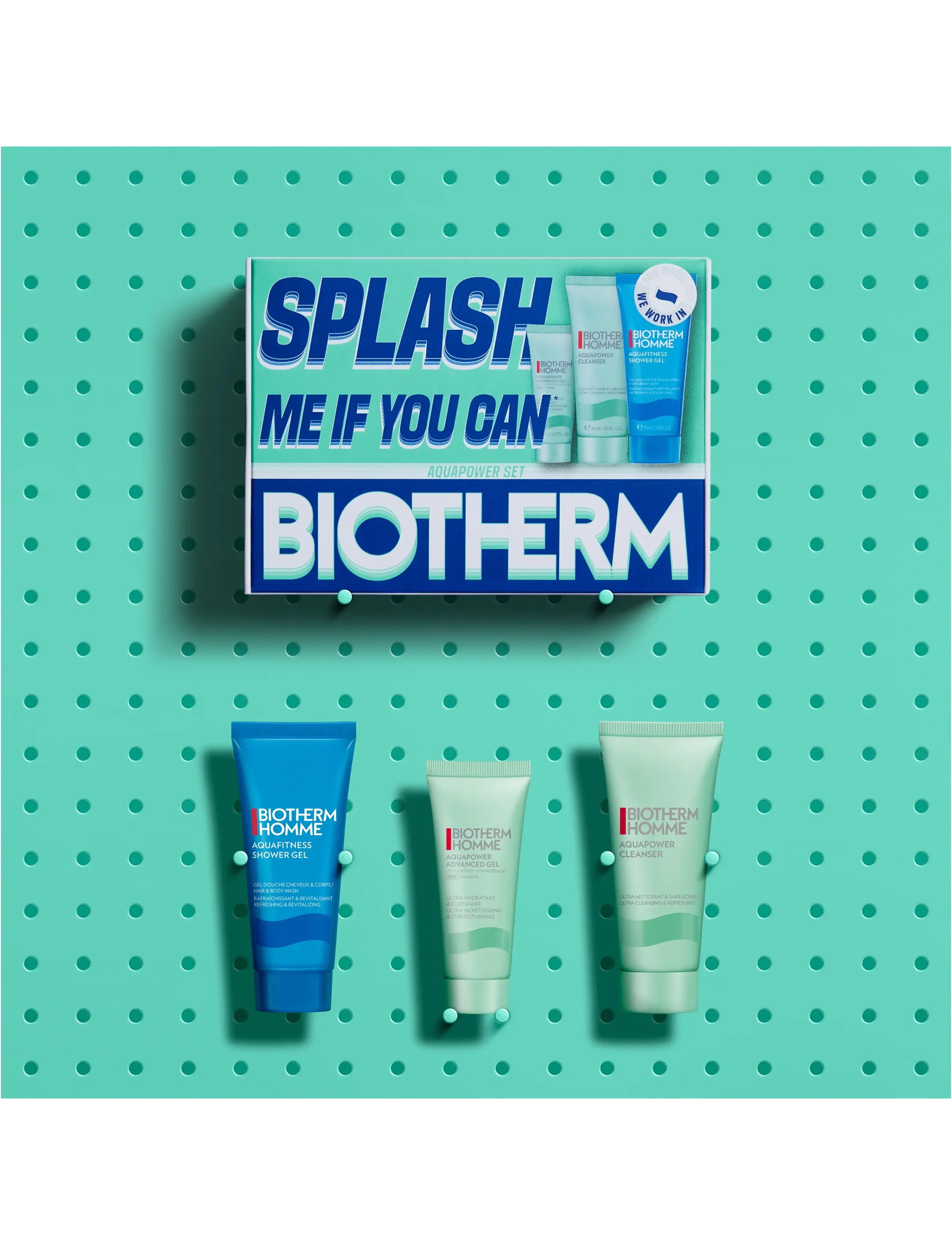 Biotherm - Biotherm Aquapower Mini Set 2026 - til ham - clear - 2