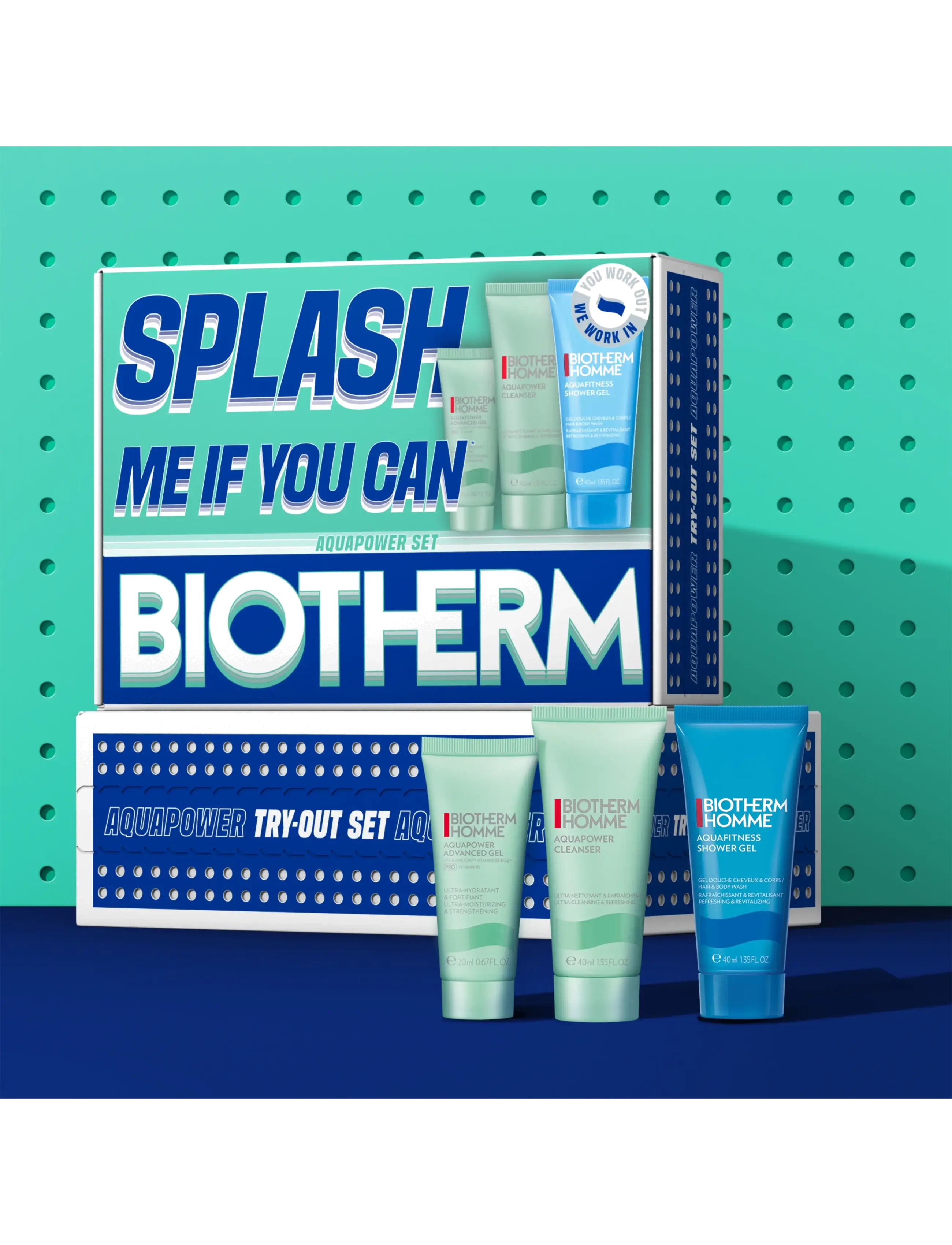Biotherm - Biotherm Aquapower Mini Set 2026 - til ham - clear - 3