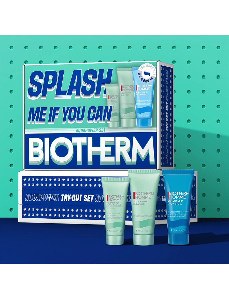 Biotherm - Biotherm Aquapower Mini Set 2026 - til ham - clear - 3