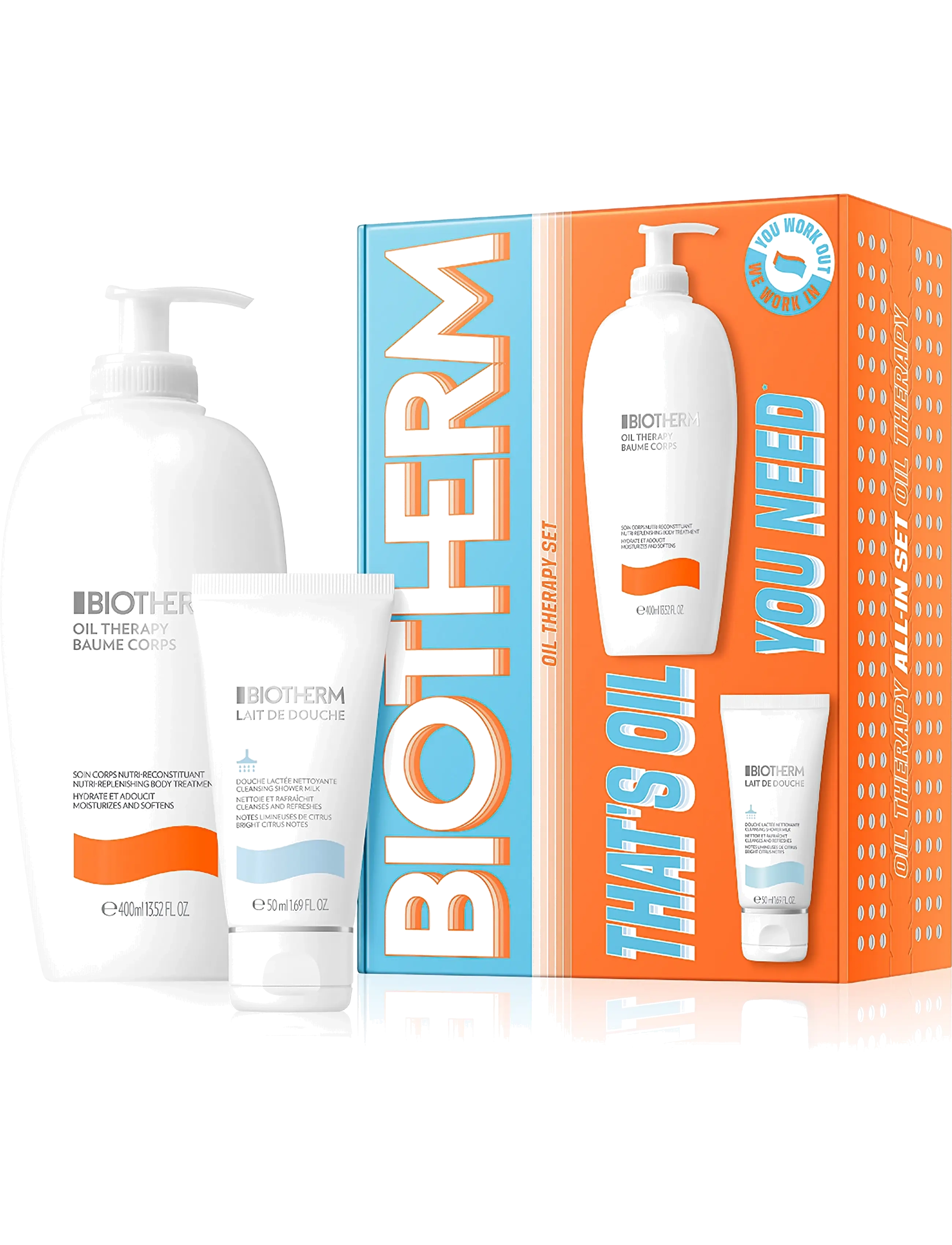 Biotherm Biotherm Baume Corps Oil Therapy Holiday Set 2026 - Bath & Body sæt - CLEAR / undefined