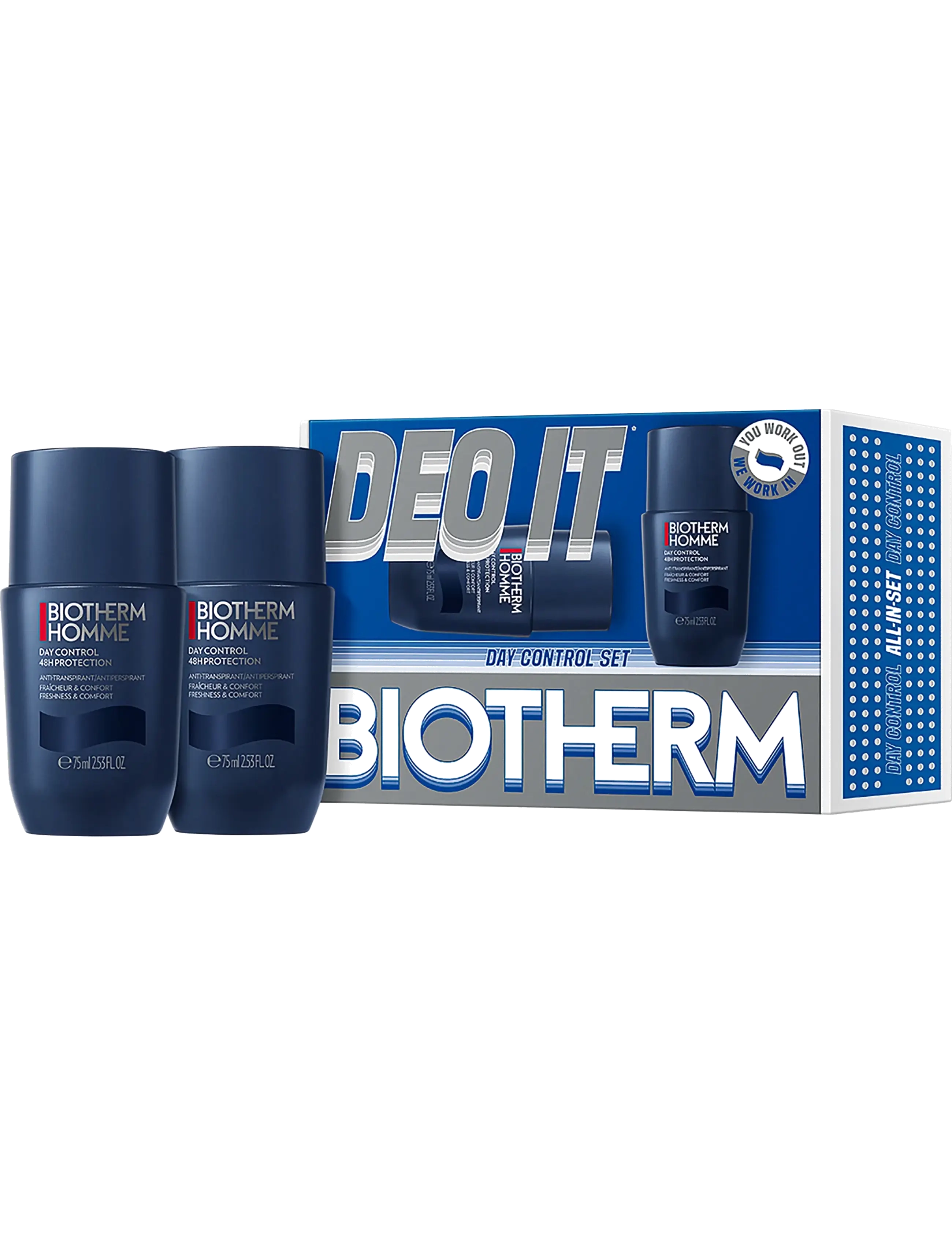 Biotherm Biotherm Duo Deo Day Control 48H Set 2026 - Deo roll-on - CLEAR / undefined