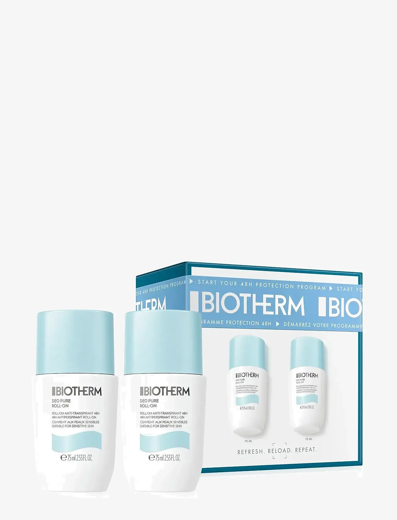Biotherm - Biotherm Deo Pure Roll-On Set Duo Set 2025 - mellan 200-500 kr - clear - 0