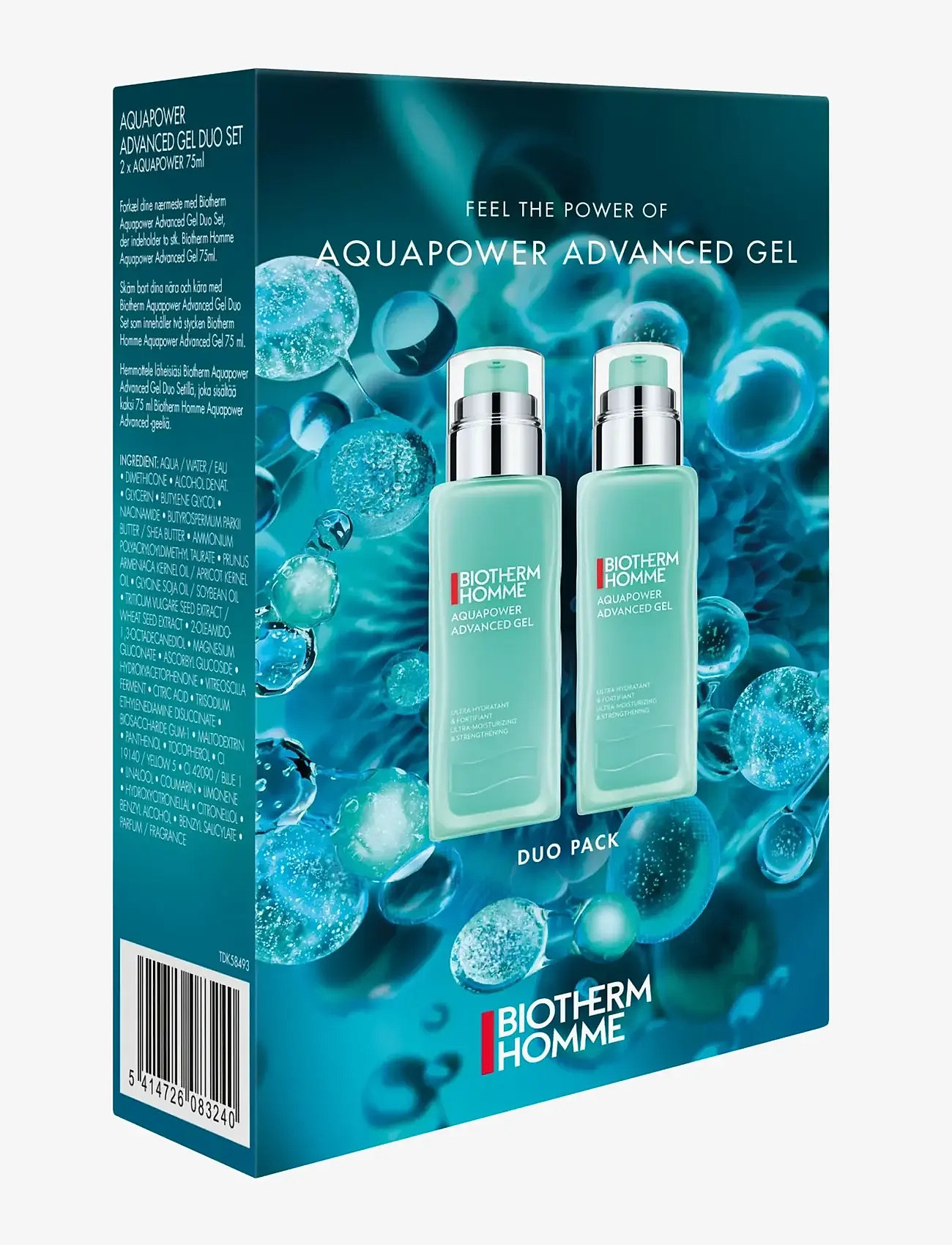 Biotherm - Biotherm Aquapower Advanced Gel Duo Set 75ml 2025 - til ham - clear - 0