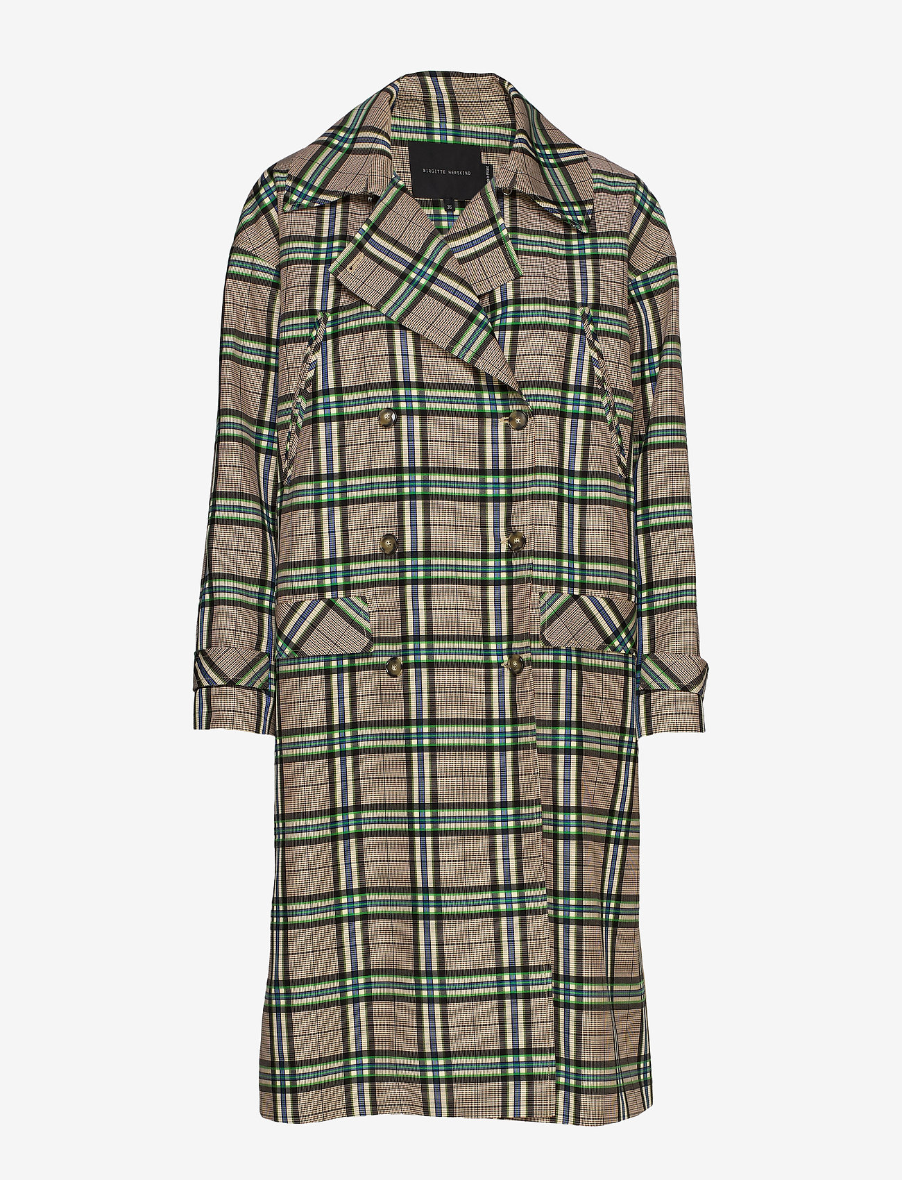 Birgitte Herskind - Rene Coat - green checks - 0