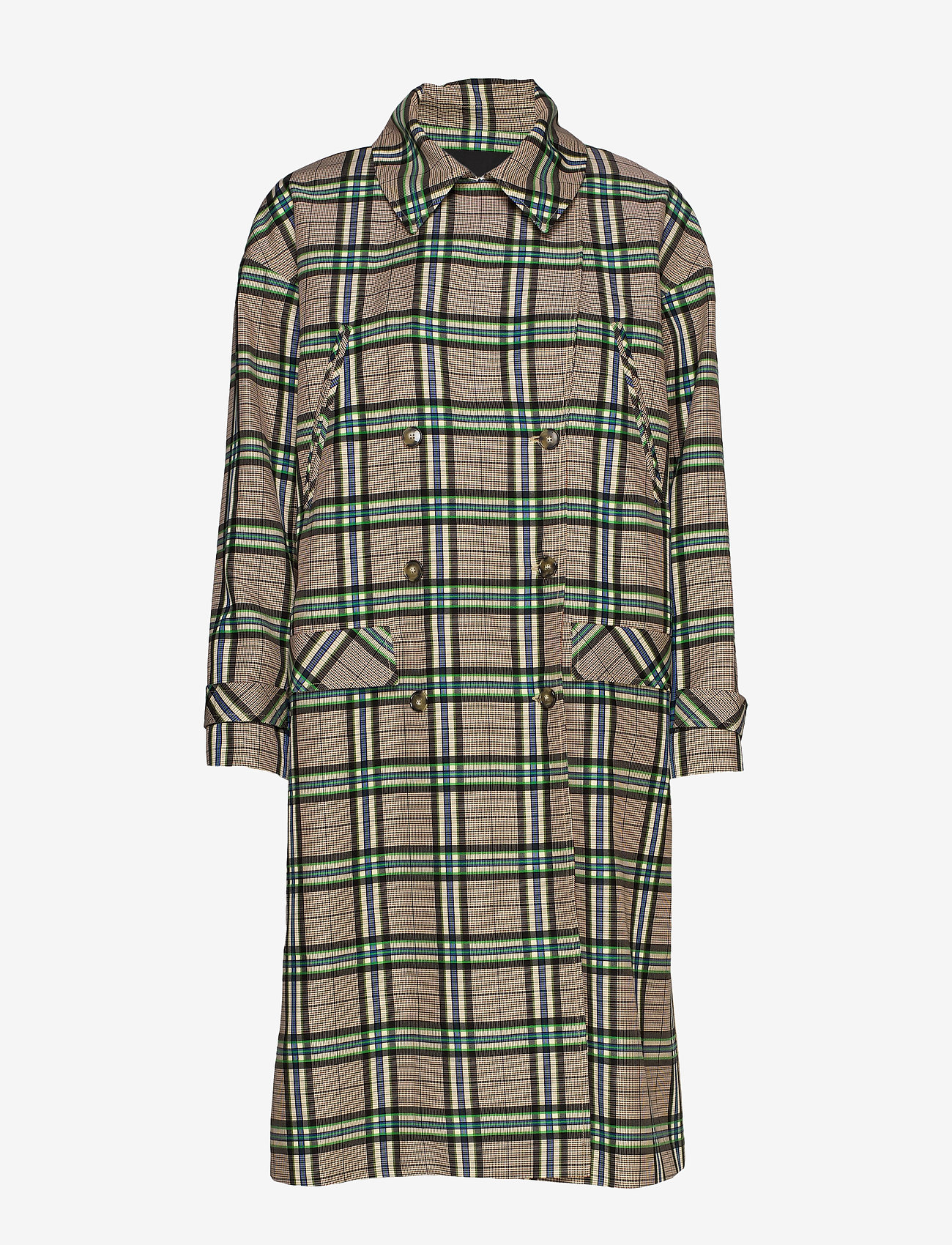Birgitte Herskind - Rene Coat - green checks - 1