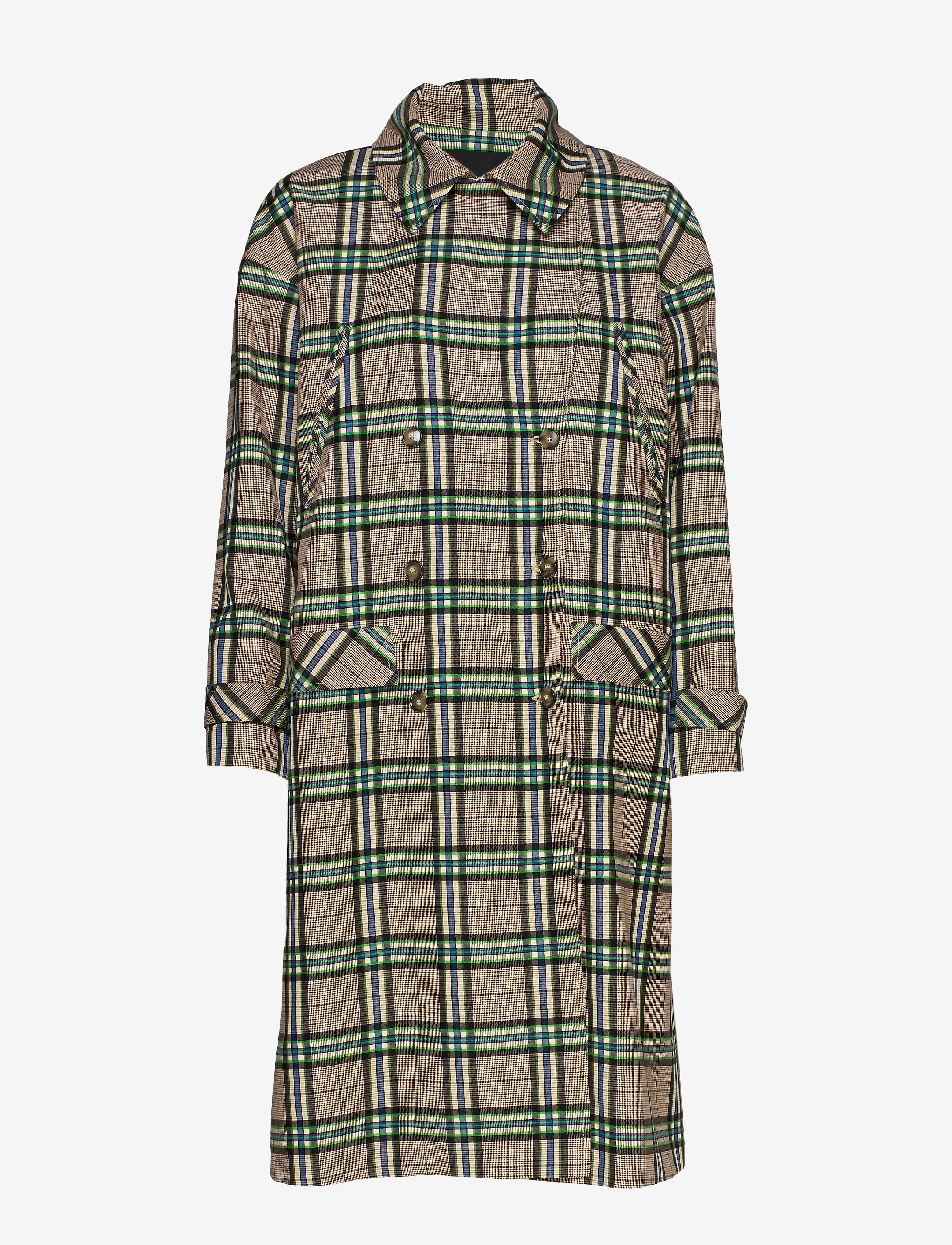 Birgitte Herskind - Rene Coat - green checks - 1