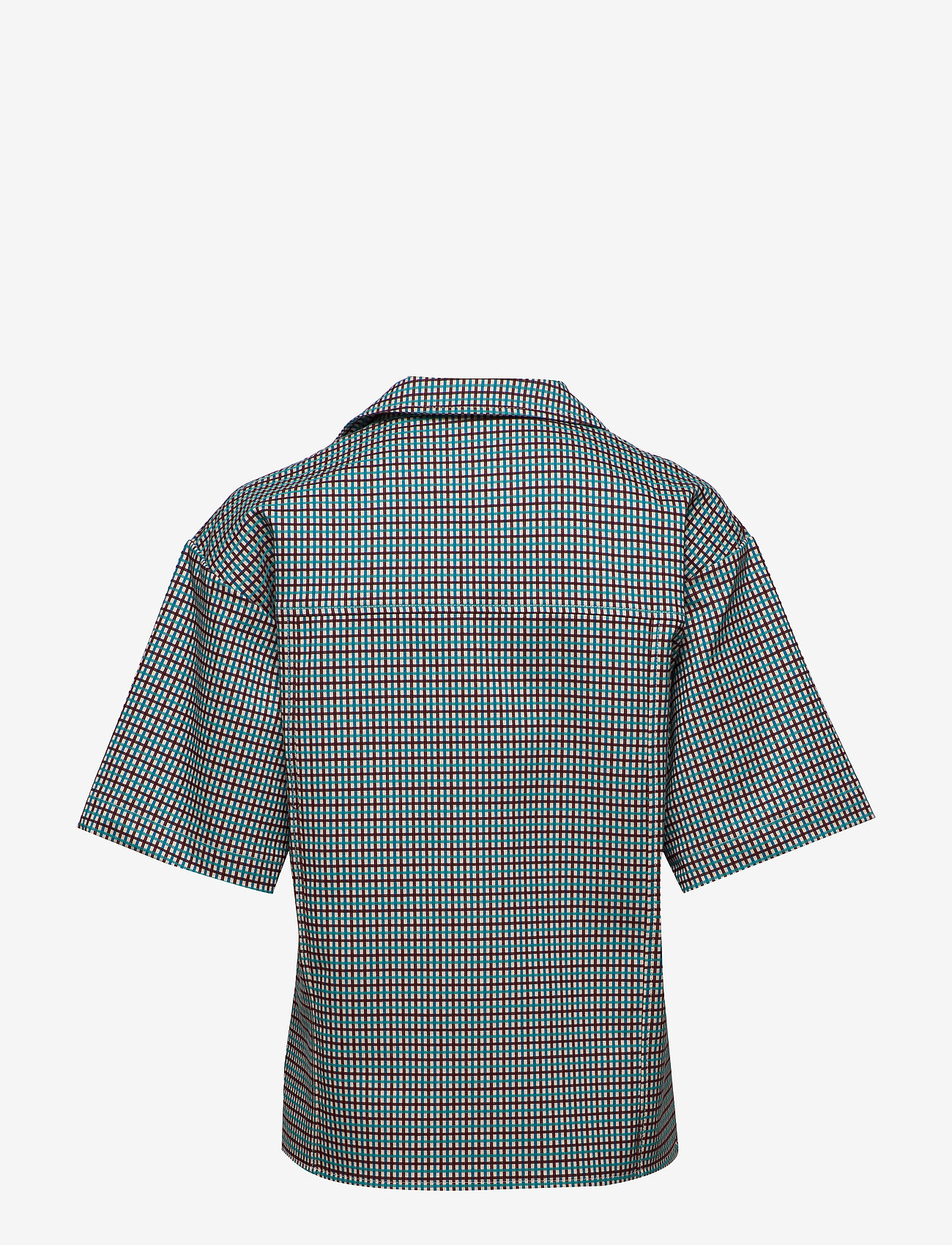 Birgitte Herskind - Seven Shirt - turquoise & brown checks - 1