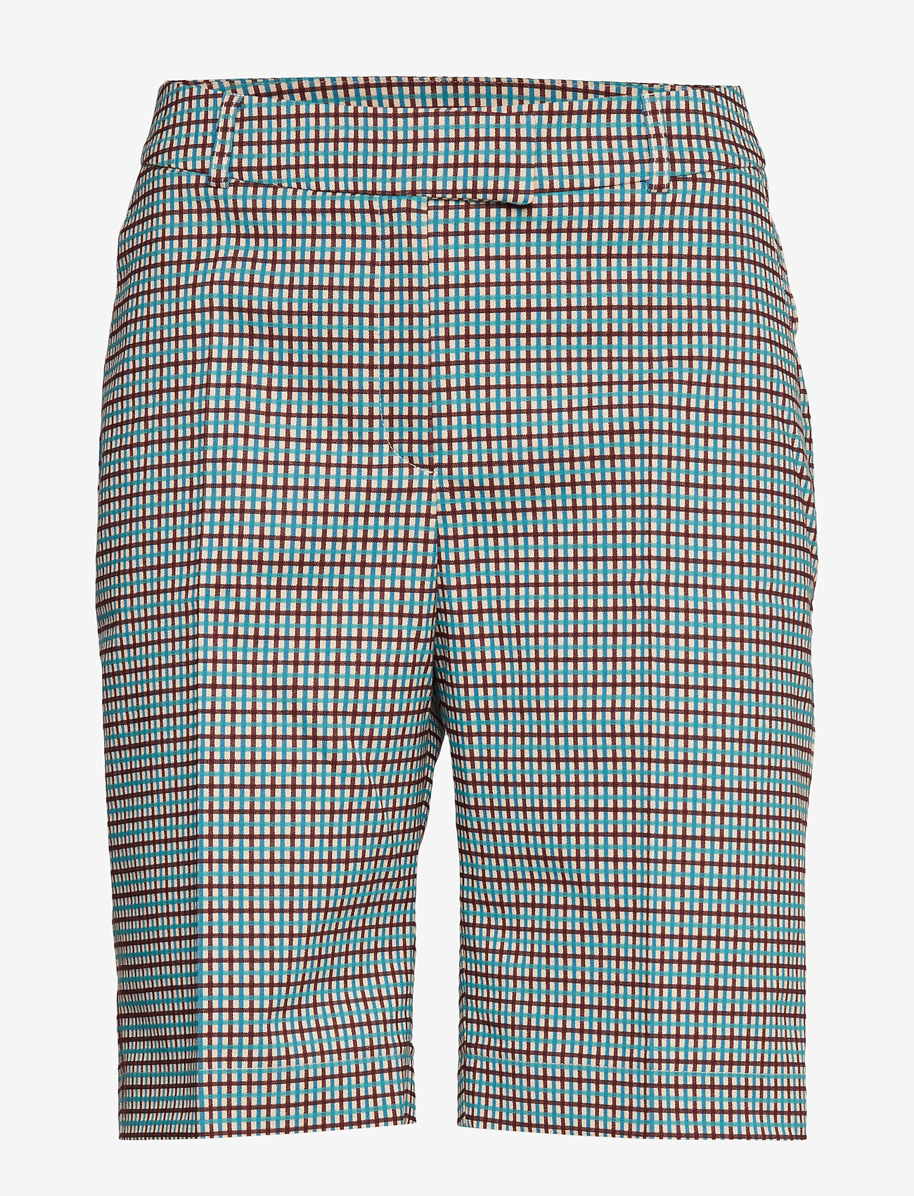 Birgitte Herskind - Para Shorts - turquoise & brown checks - 0
