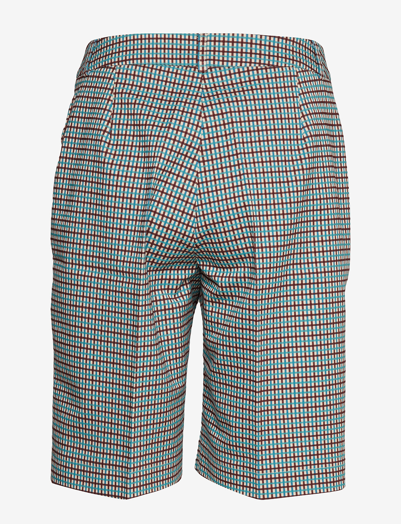 Birgitte Herskind - Para Shorts - turquoise & brown checks - 1