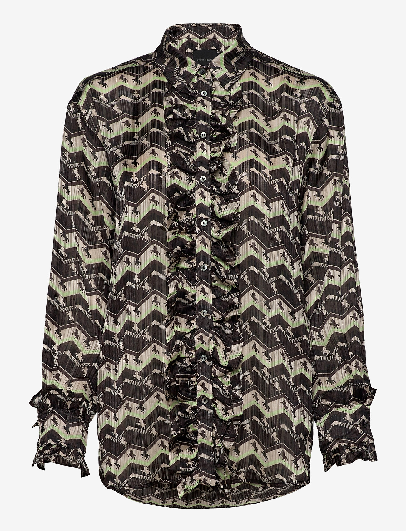 Birgitte Herskind - Marlin Shirt - pikkade varrukatega pluusid - horse print - 0
