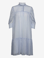 Birgitte Herskind - Liva Dress - summer dresses - light blue checks - 0