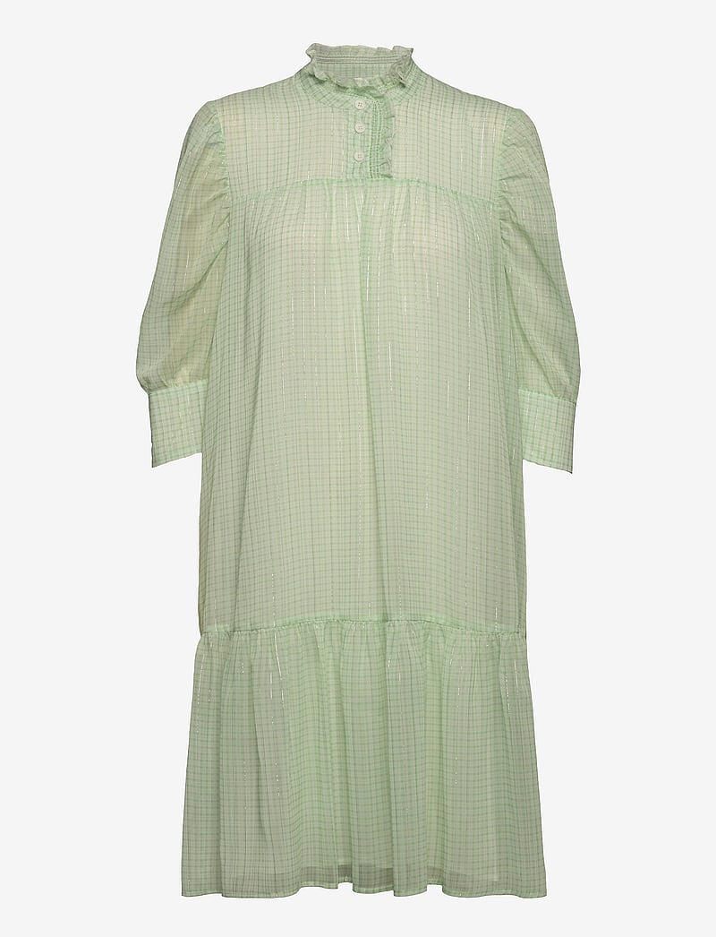 Birgitte Herskind - Liva Dress - suvekleidid - light green checks - 0
