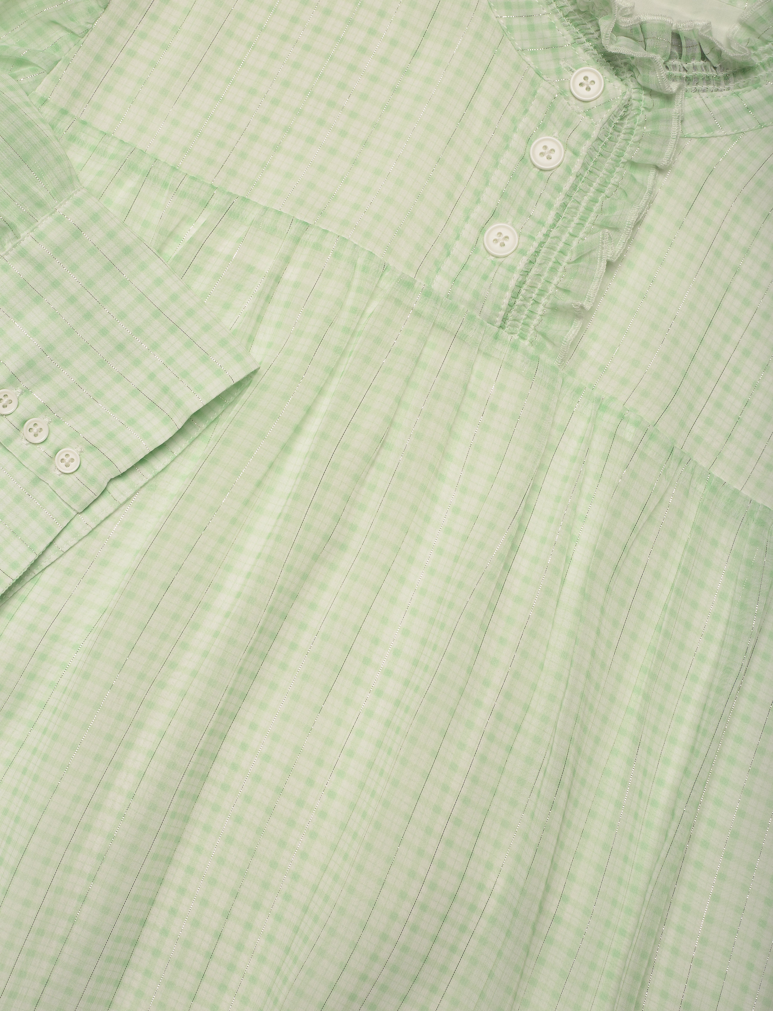Birgitte Herskind - Liva Dress - vasarinės suknelės - light green checks - 2