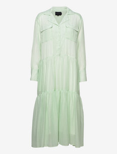 Trine Ltd. Dress - Light Green Checks, Birgitte Herskind