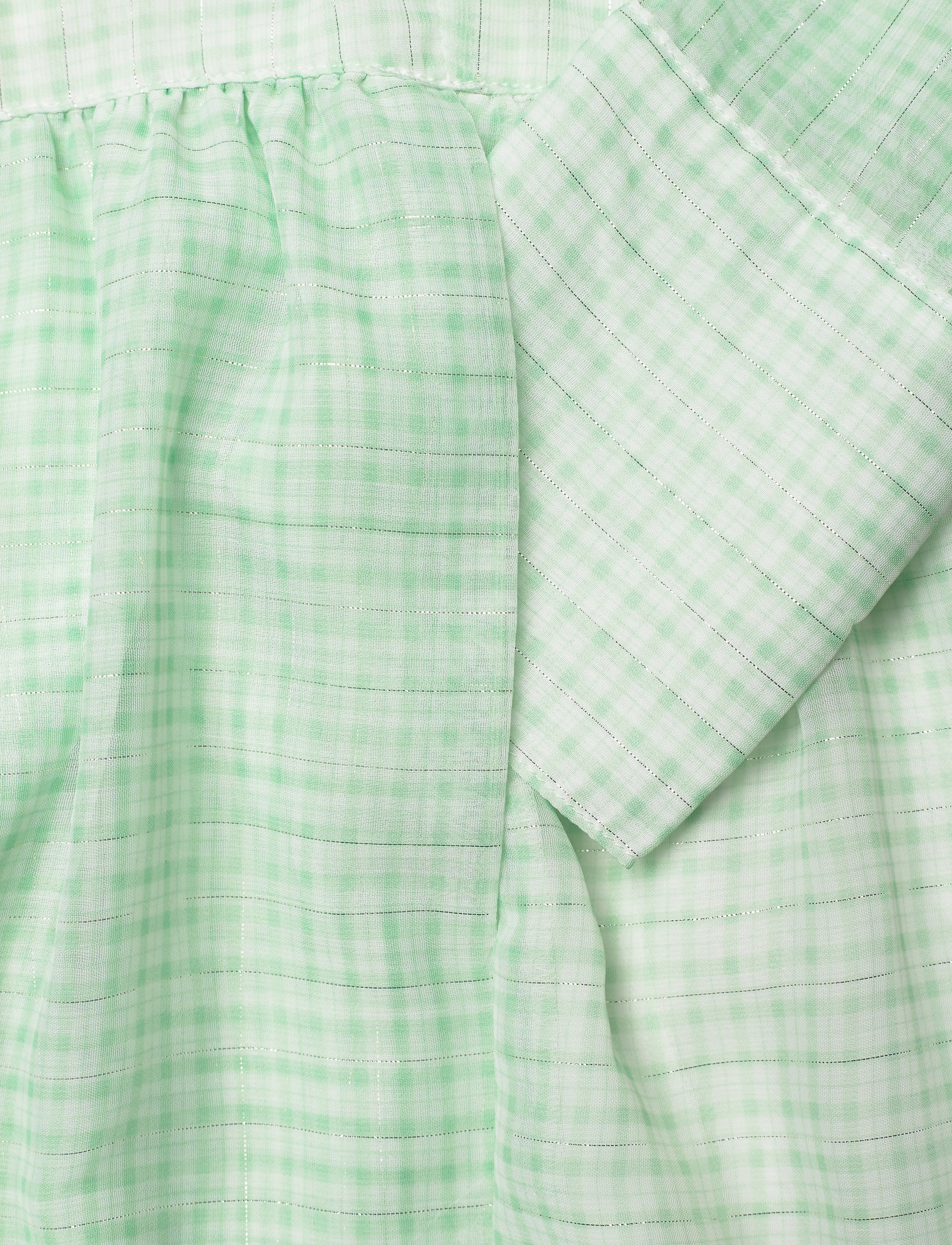 Birgitte Herskind - Trine Ltd. Dress - Light Green Checks - light green checks - 3
