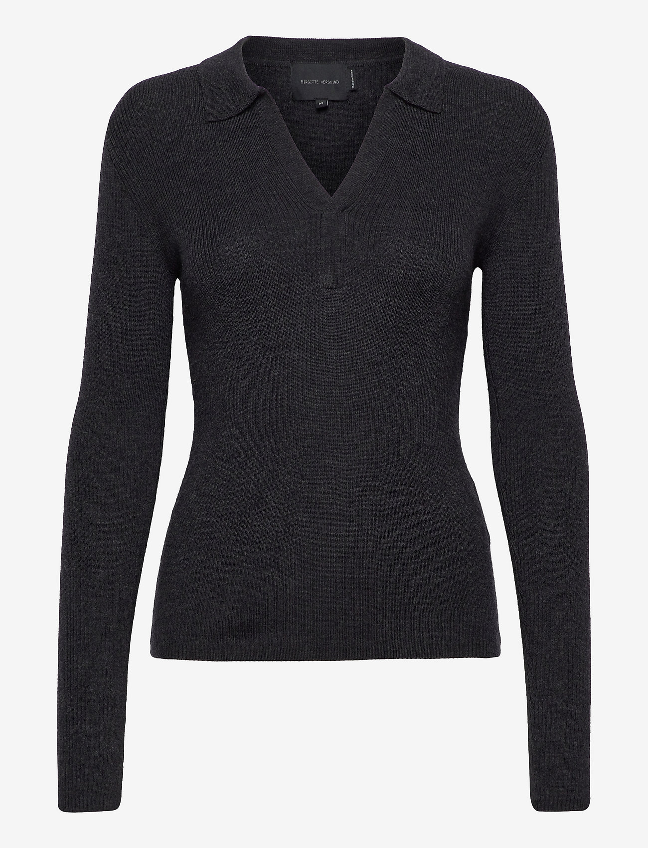 Birgitte Herskind - Cadee Polo Blouse - dark grey - 0