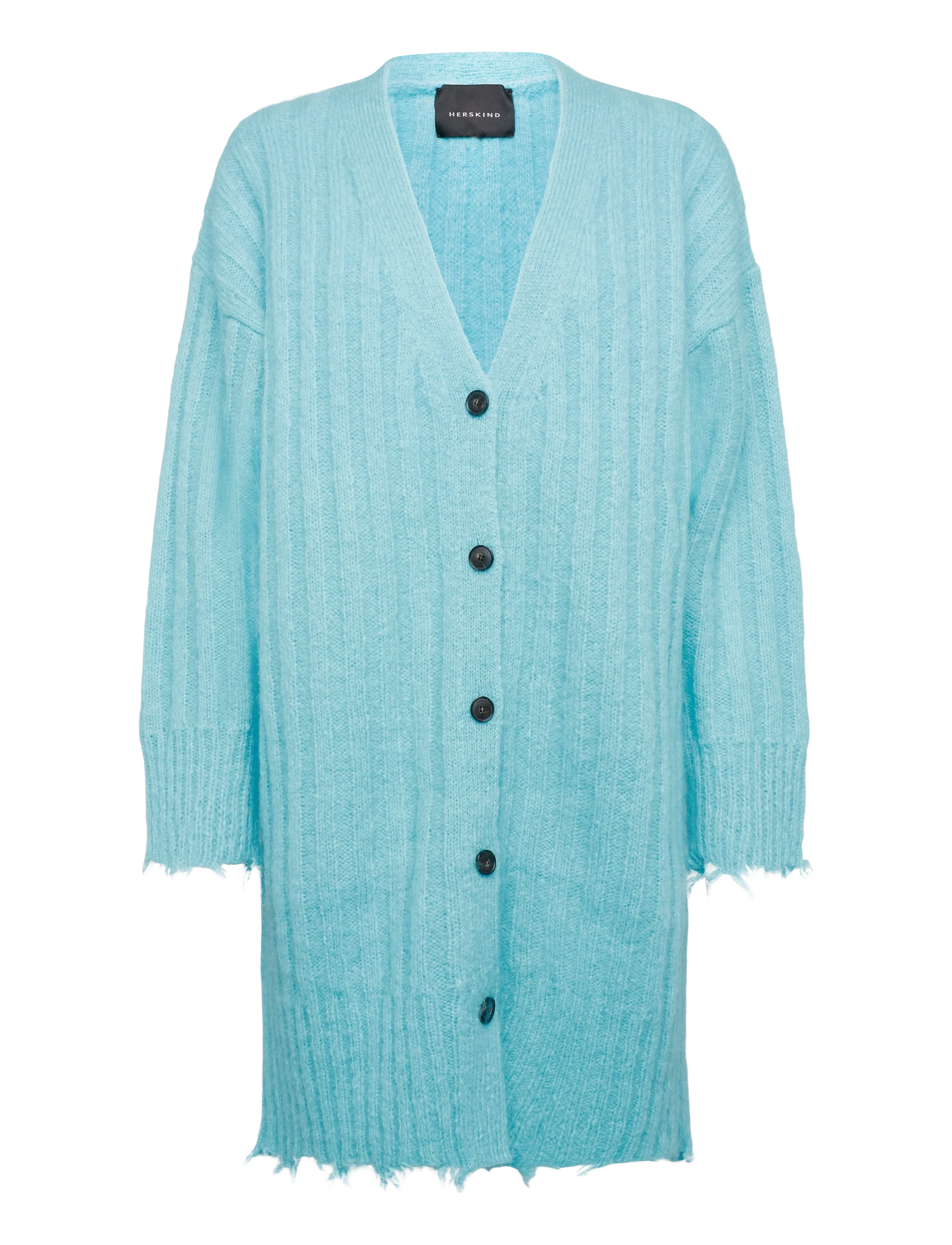 Birgitte Herskind Base Knit Cardigan - Wollmäntel - LIGHT BLUE / blue