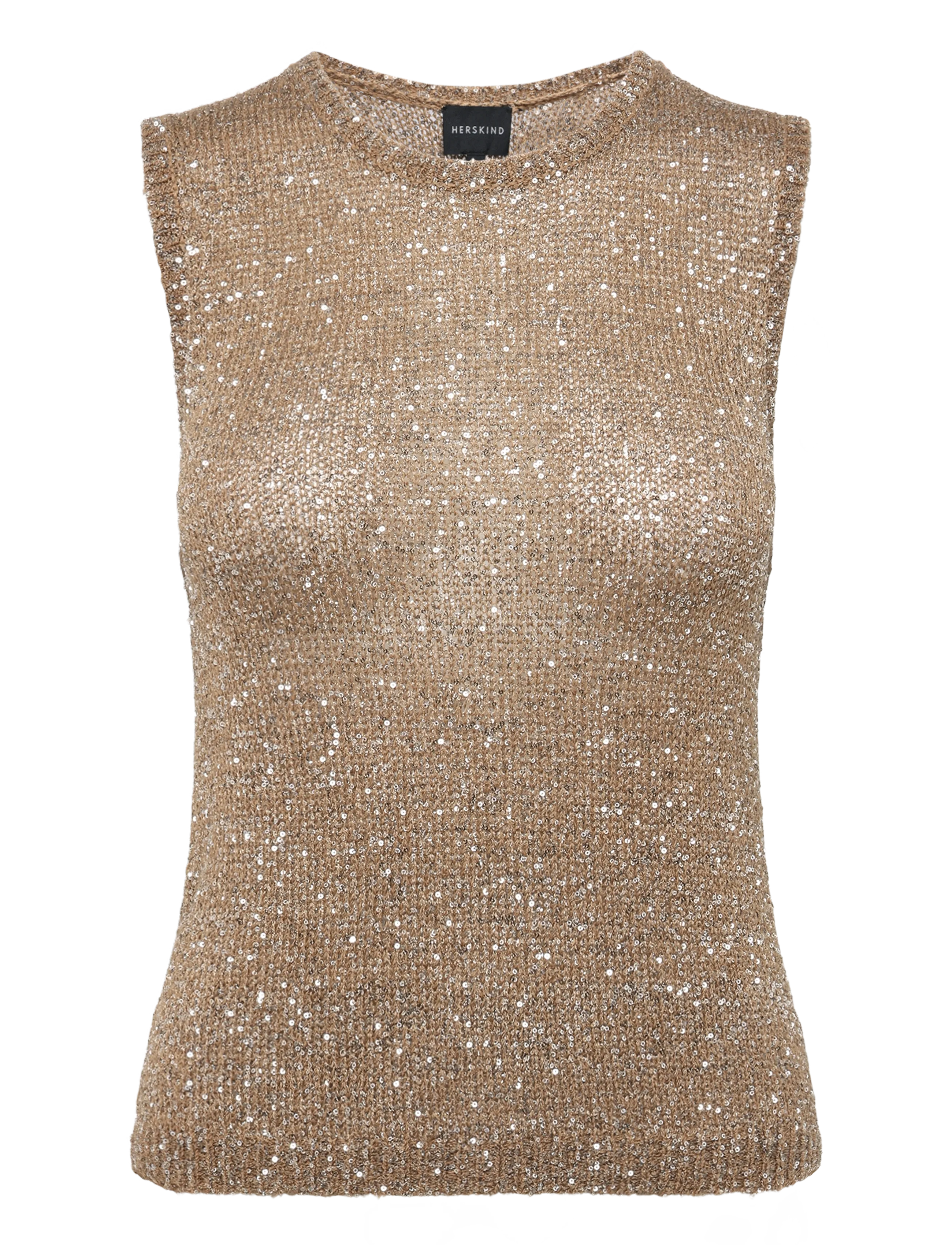 Birgitte Herskind Luna Knit Top - Gode sommertilbud - LIGHT EARTH / beige