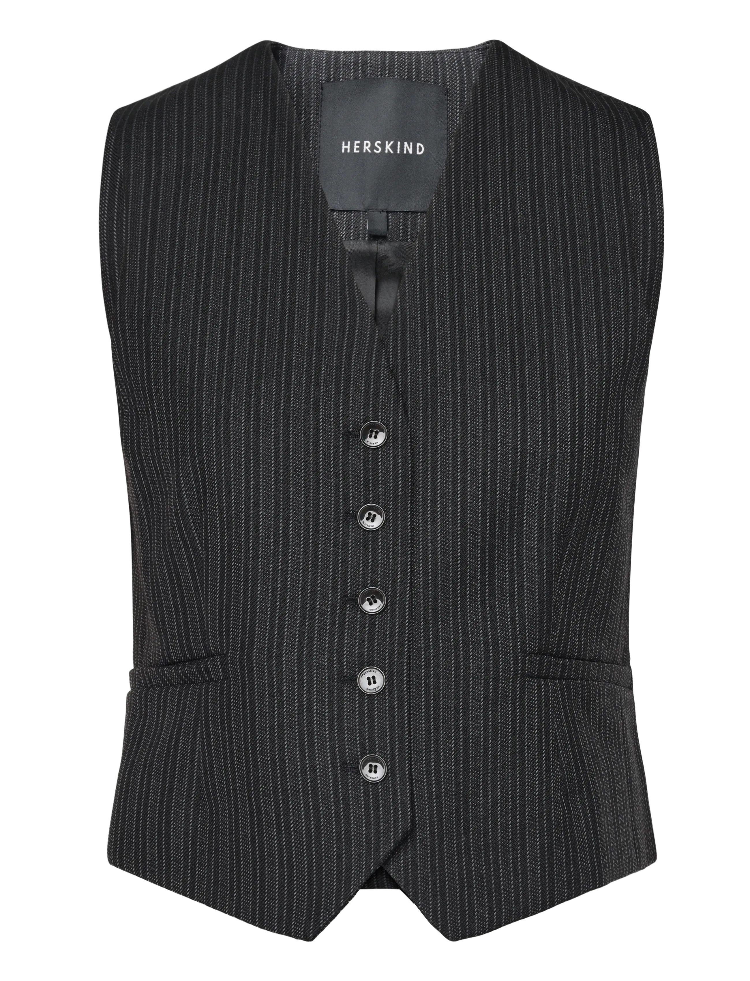 Birgitte Herskind Mister Vest - Ärmlösa kavajer - PINSTRIPE / grey