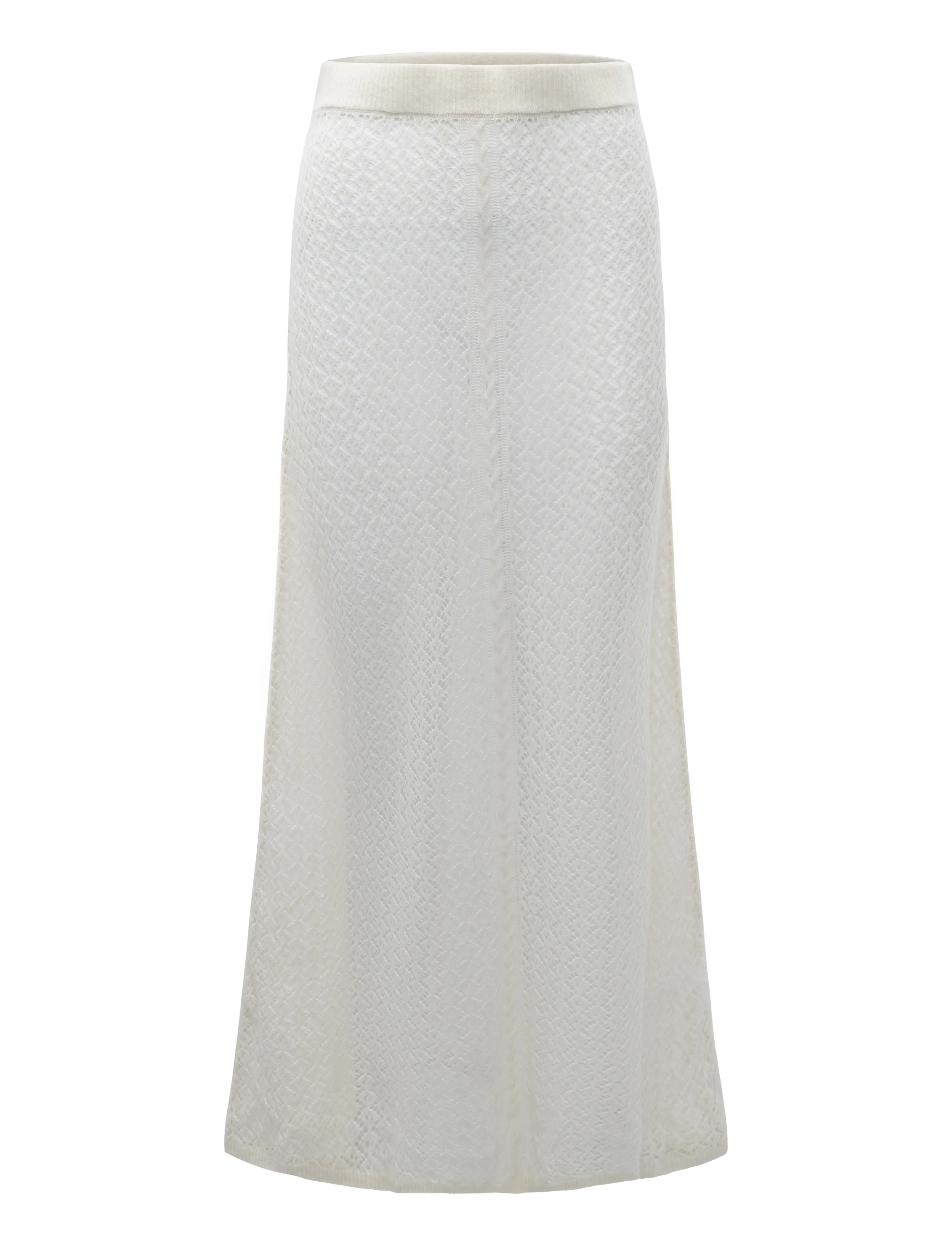 Birgitte Herskind Mimi Knit Skirt - Stickade kjolar - CREME / cream