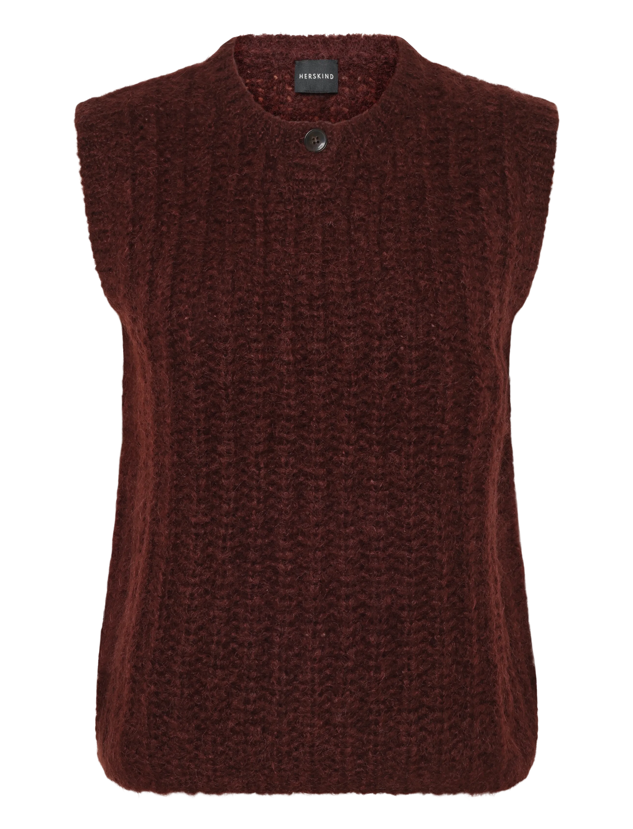 Birgitte Herskind Sonny Knit Top - Westen - OXBLOOD / burgundy