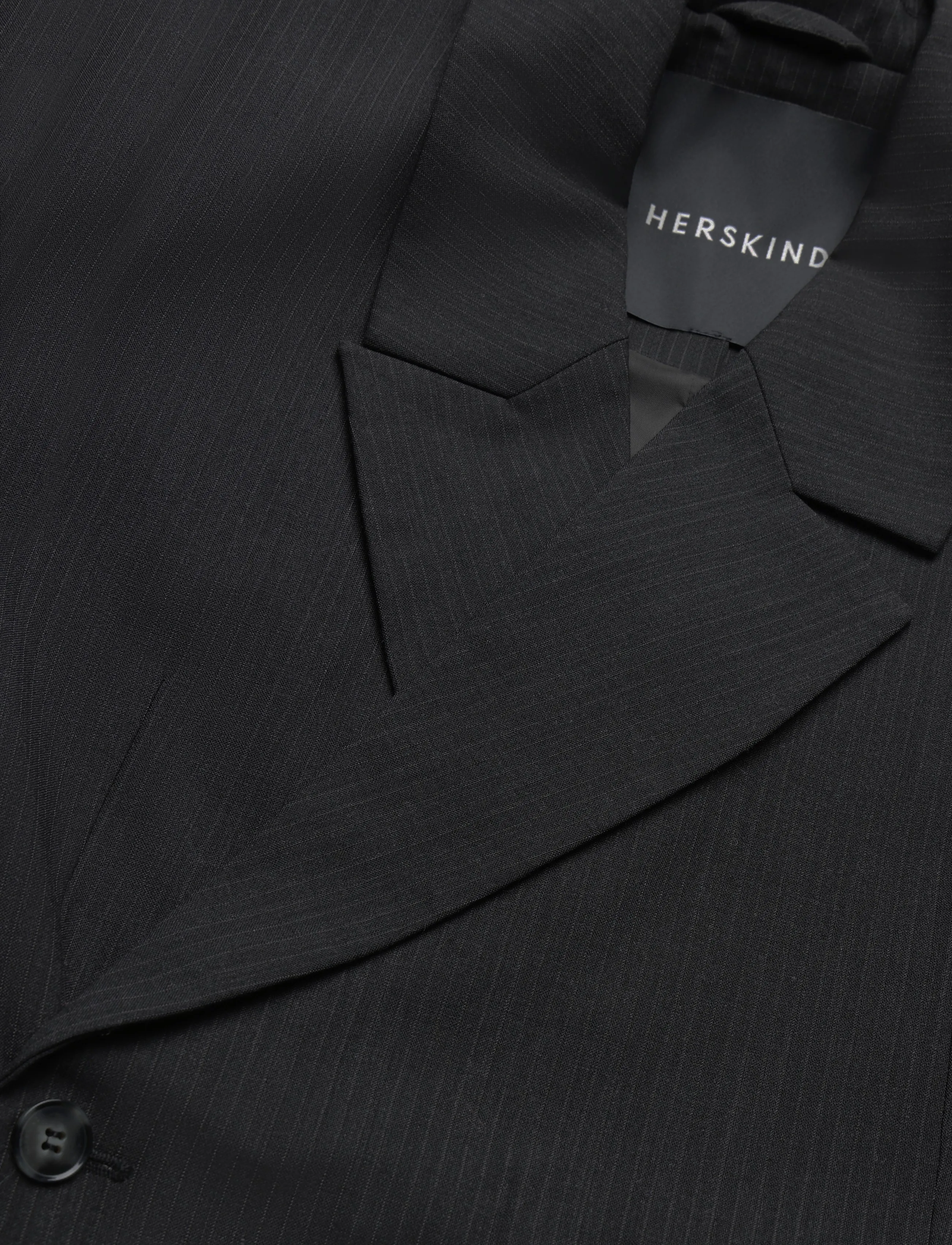Birgitte Herskind - Lillith Blazer - festkläder till outletpriser - dark grey pinstripe - 2