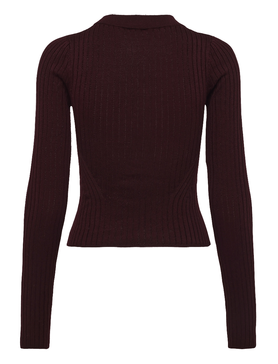 Birgitte Herskind - Daniella Knit Blouse - wine red - 1