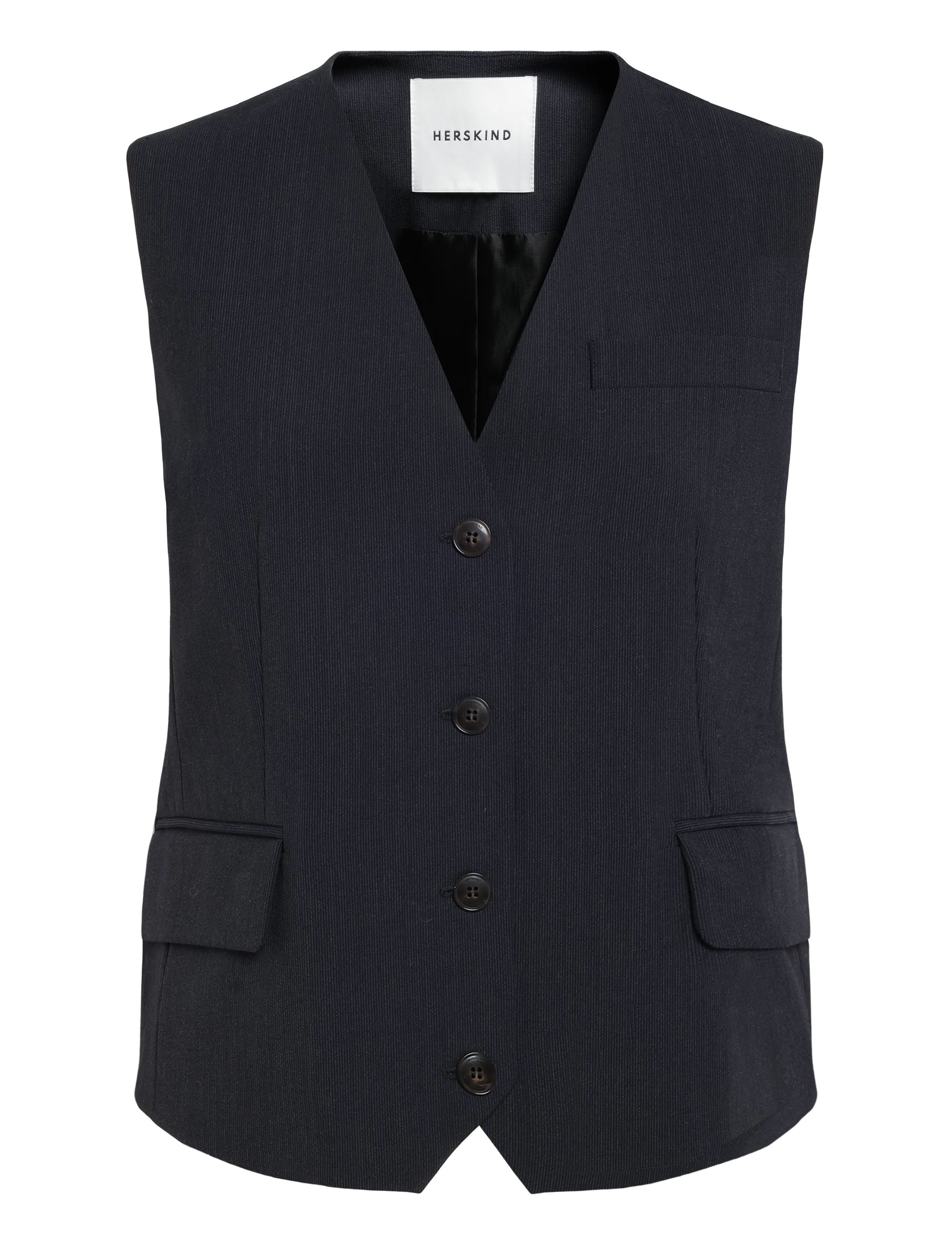 Birgitte Herskind Atlas Vest - Varrukateta jakid - NAVY MELANGE / navy