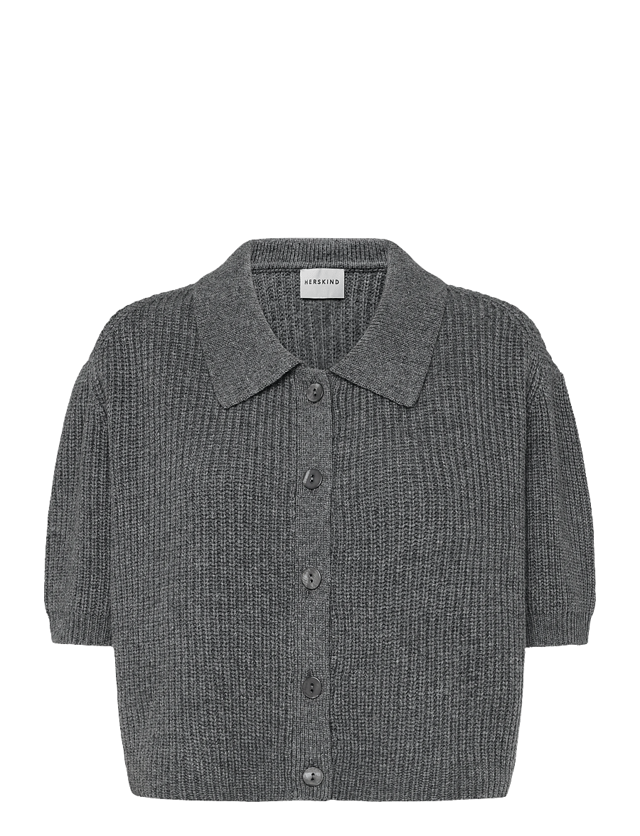 Birgitte Herskind - Aria Knit Cardigan - kašmiir - dark grey - 1