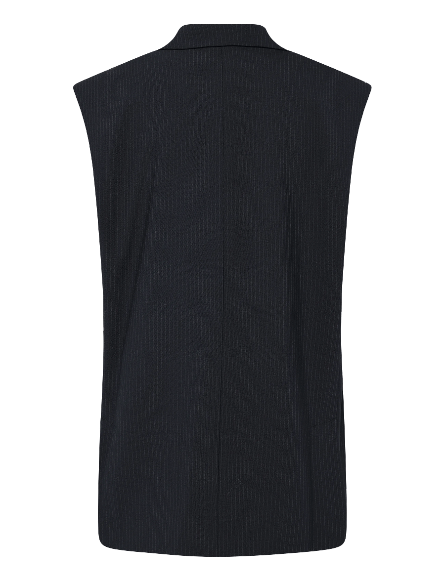 Birgitte Herskind - Averill Vest - soojad vestid - navy pinstripe - 1
