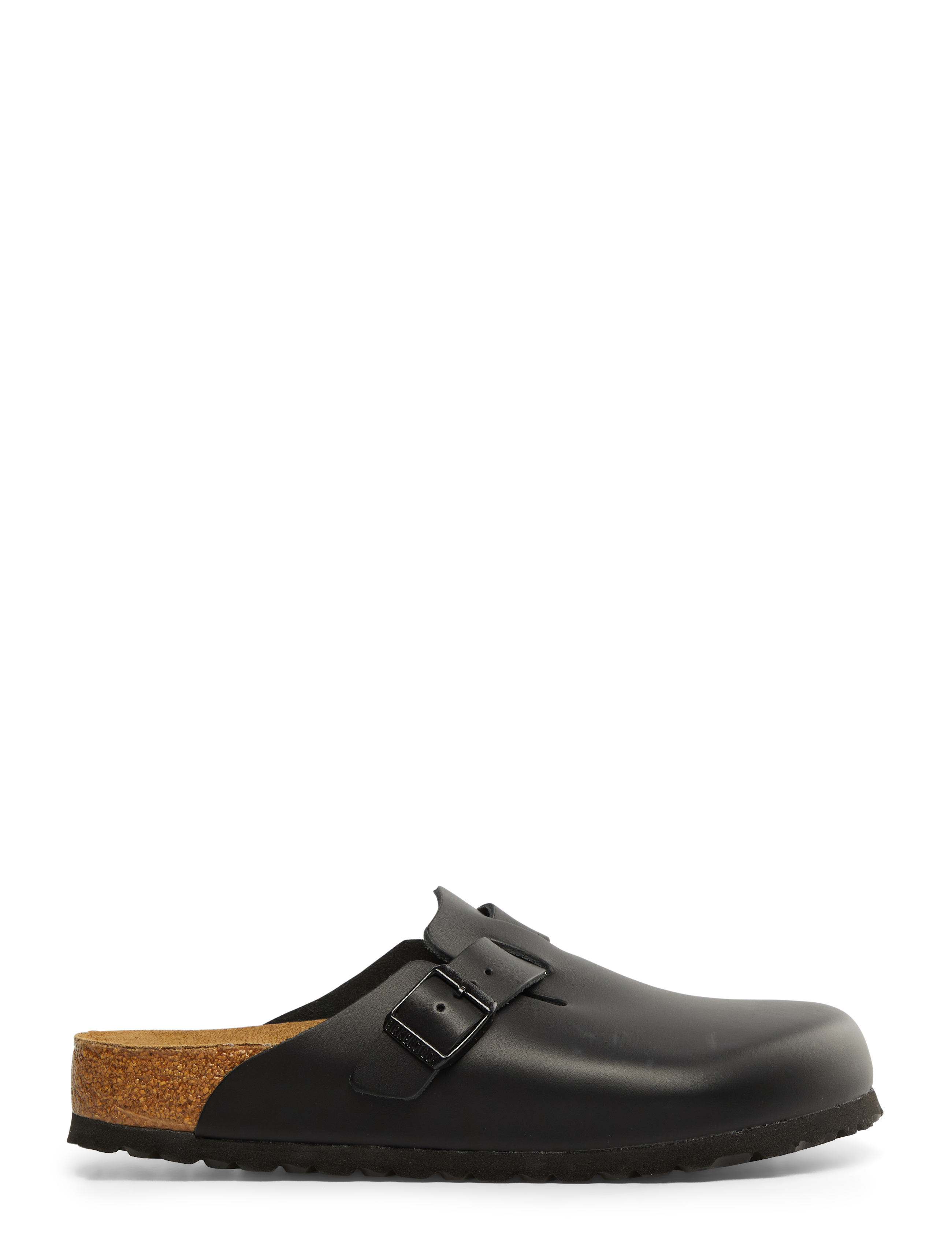 BIRKENSTOCK Boston Natural Leder Schwarz - 40 - Damen