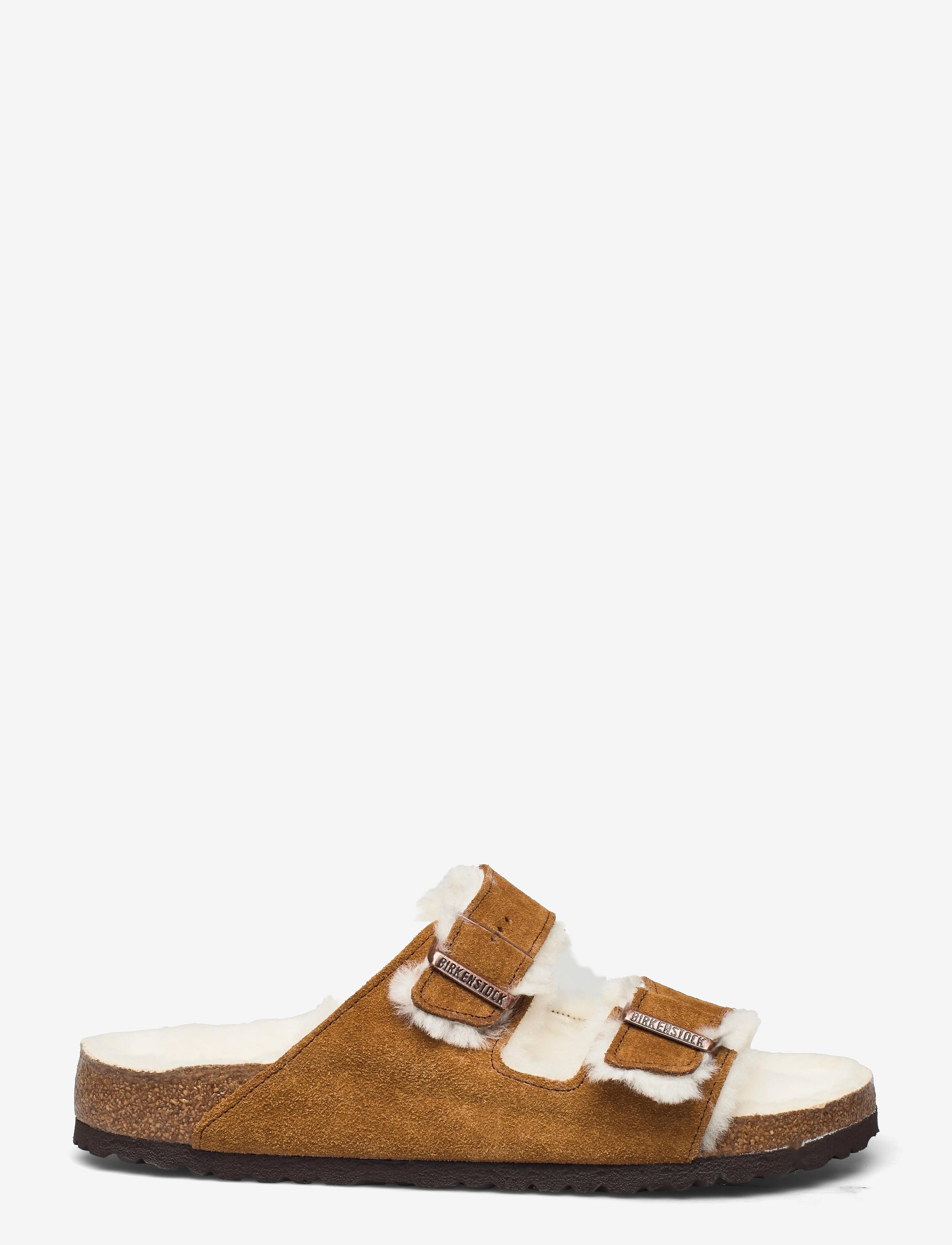 Birkenstock - Arizona Shearling LEVE Mink LAF - pantoufles - mink - 1