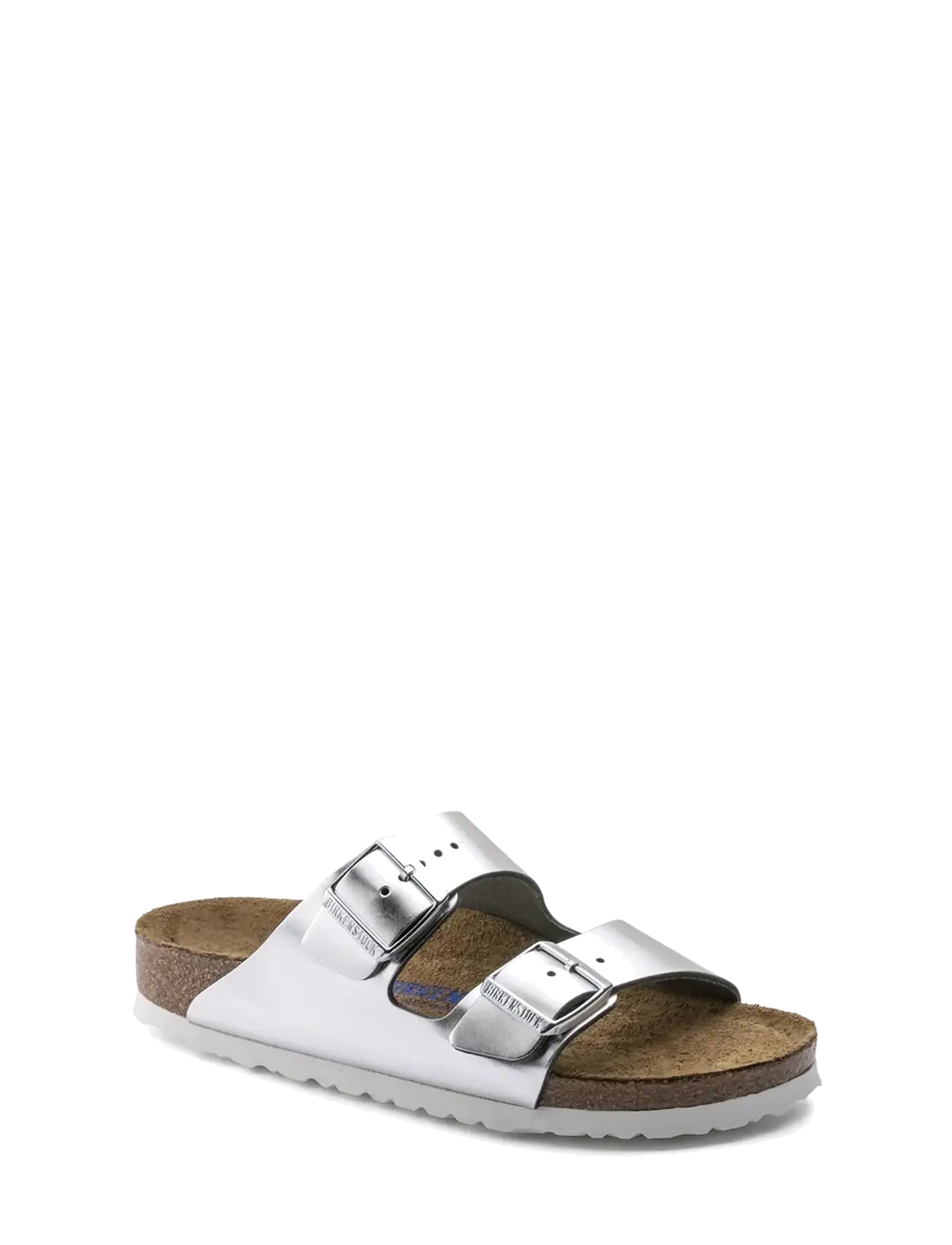 Birkenstock Arizona Soft Footbed - Skor - METALLIC SILVER / silver