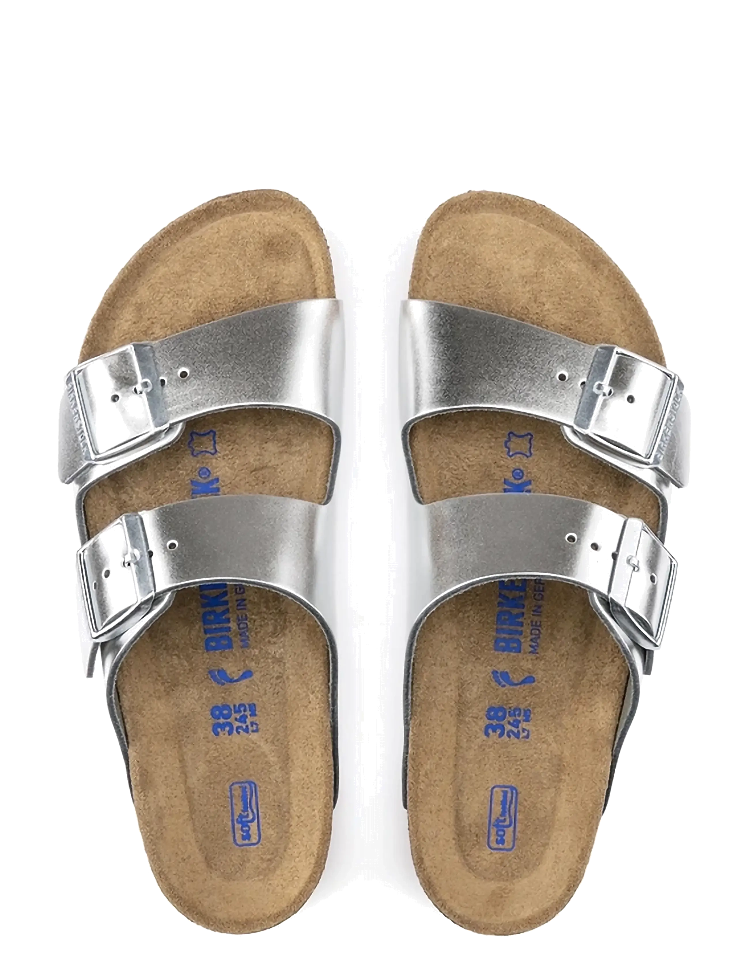Birkenstock - Arizona SFB LENA - platta sandaler - metallic silver - 1