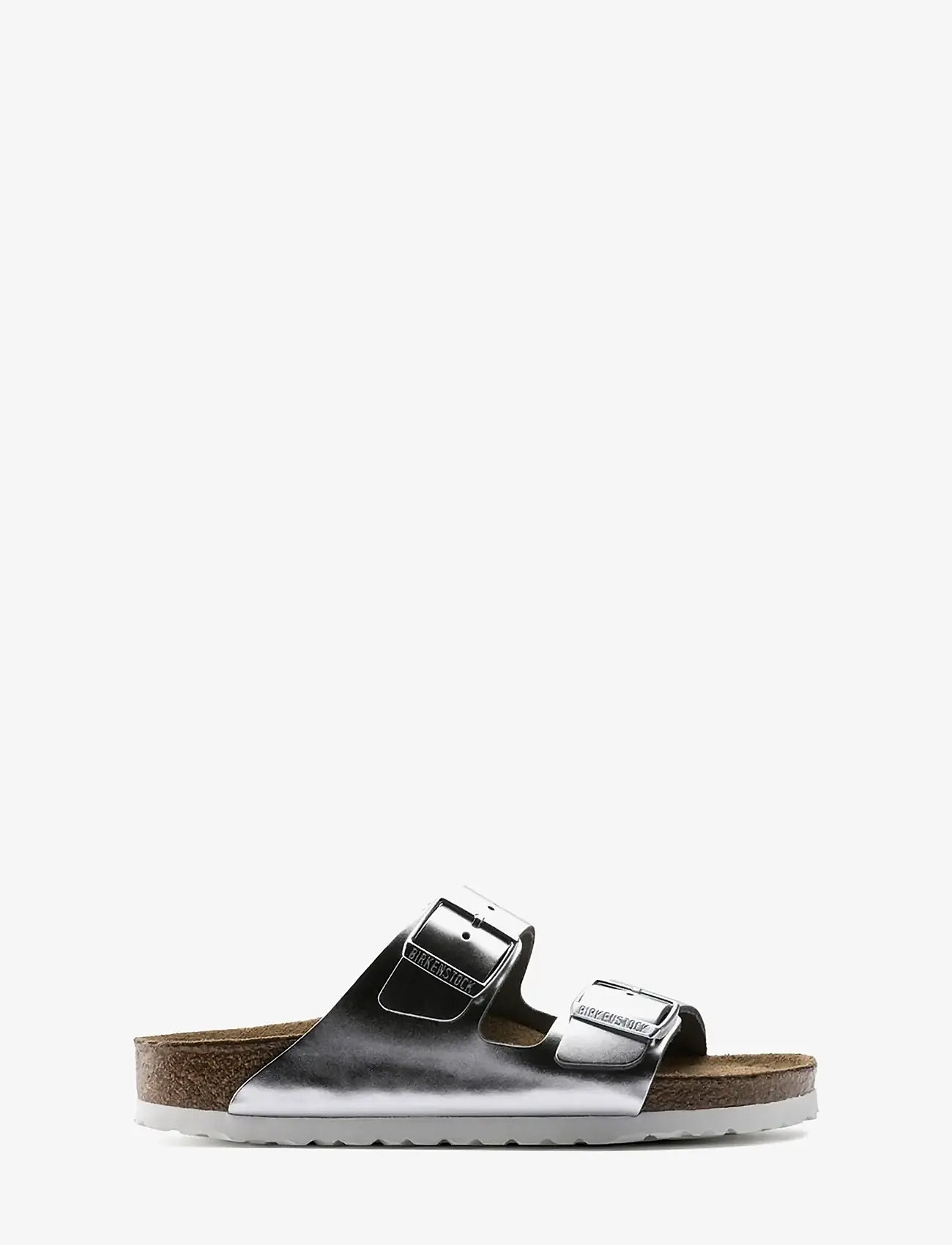 Birkenstock - Arizona Soft Footbed - płaskie sandały - metallic silver - 2
