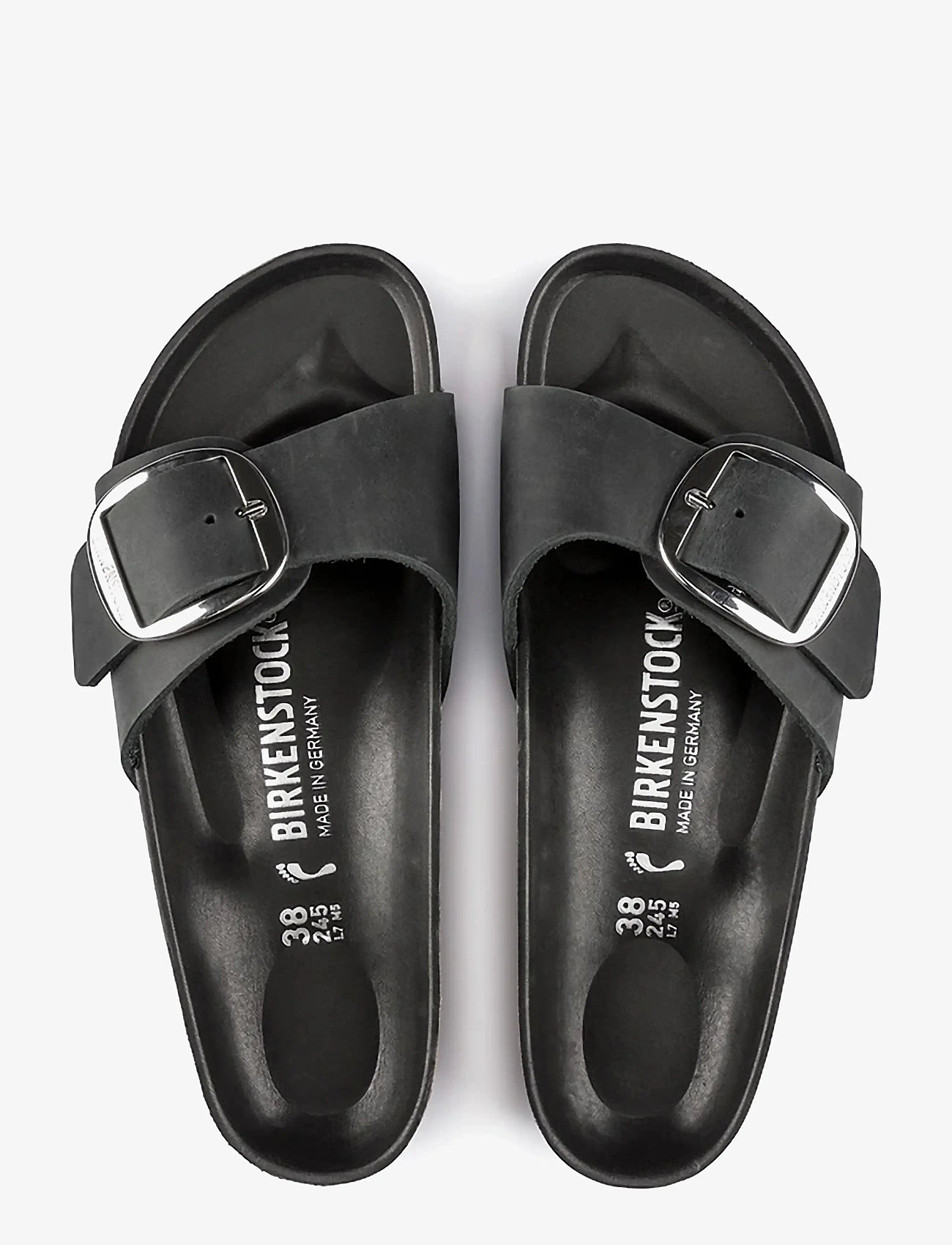 Birkenstock - Madrid Big Buckle LEOI  HEX - zempapēžu sandales - black - 1