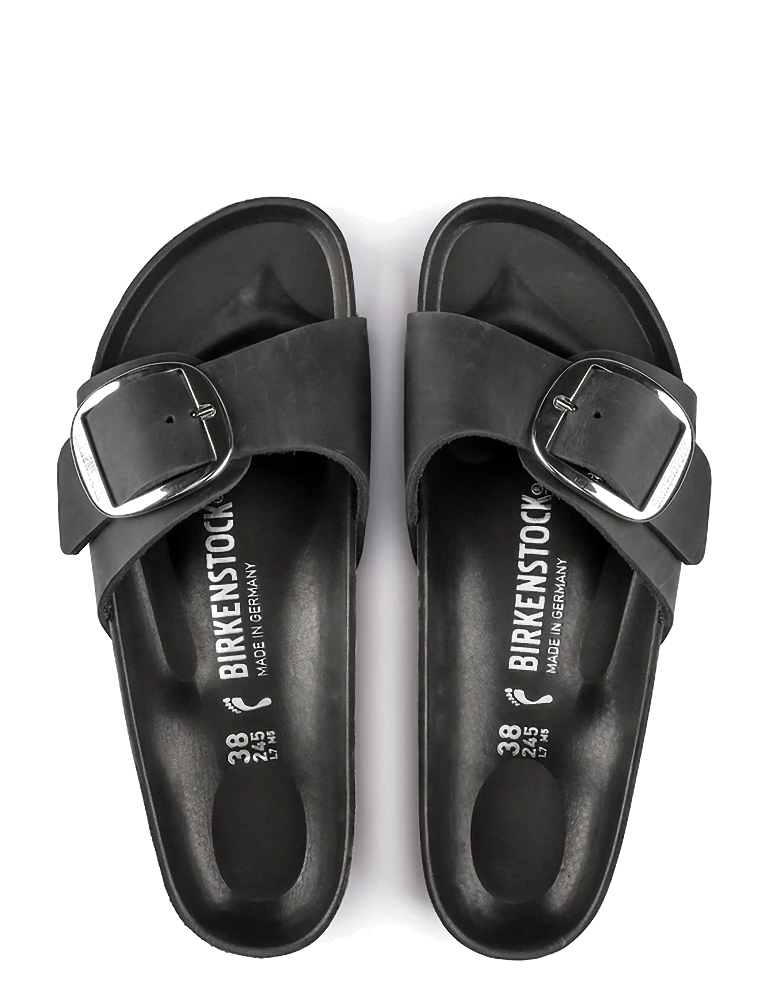 Birkenstock - Madrid Big Buckle LEOI  HEX - flache sandalen - black - 1