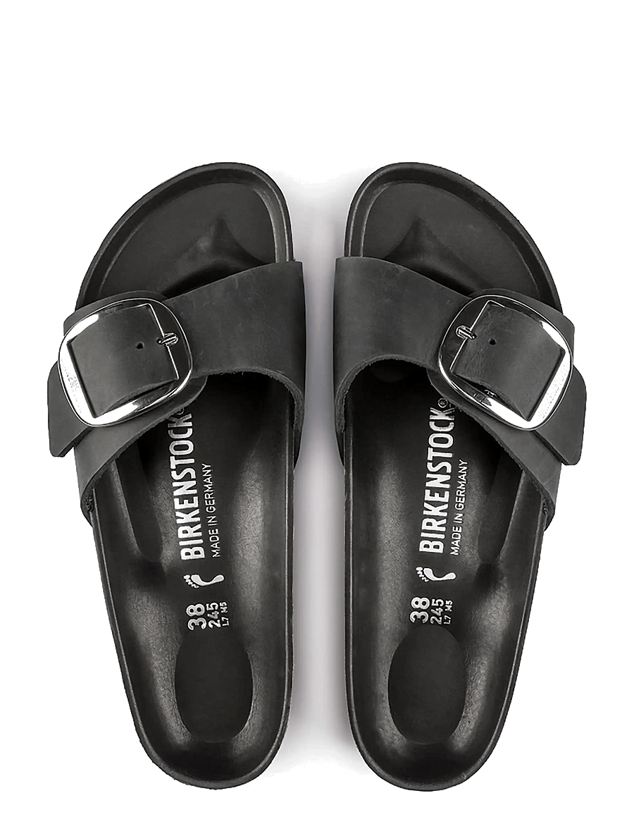 Birkenstock - Madrid Big Buckle - madalad sandaalid - black - 1