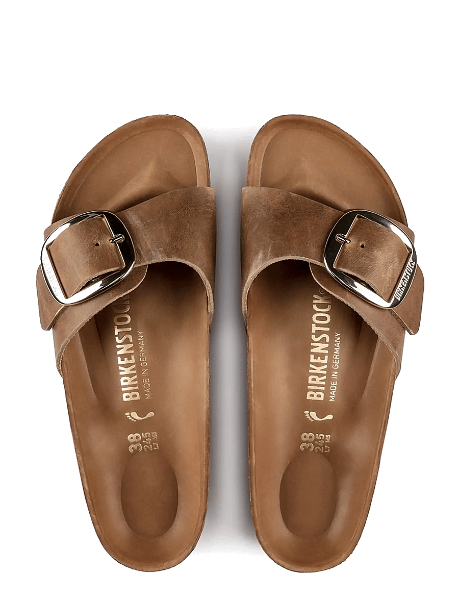 Birkenstock - Madrid Big Buckle - madalad sandaalid - cognac - 1