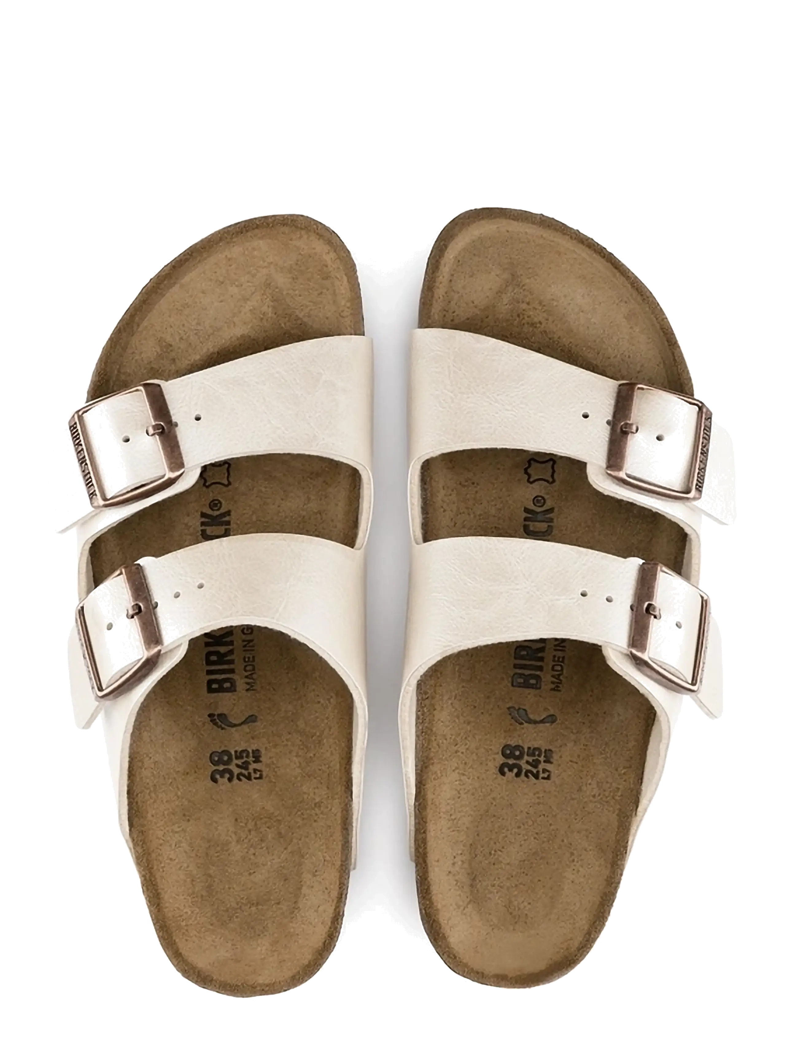 Birkenstock - Arizona BF Graceful Pearl White - flade sandaler - graceful pearl white - 1