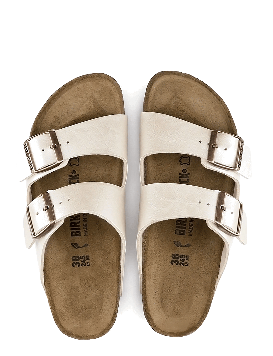 Birkenstock - Arizona BF Graceful Pearl White - flade sandaler - graceful pearl white - 1