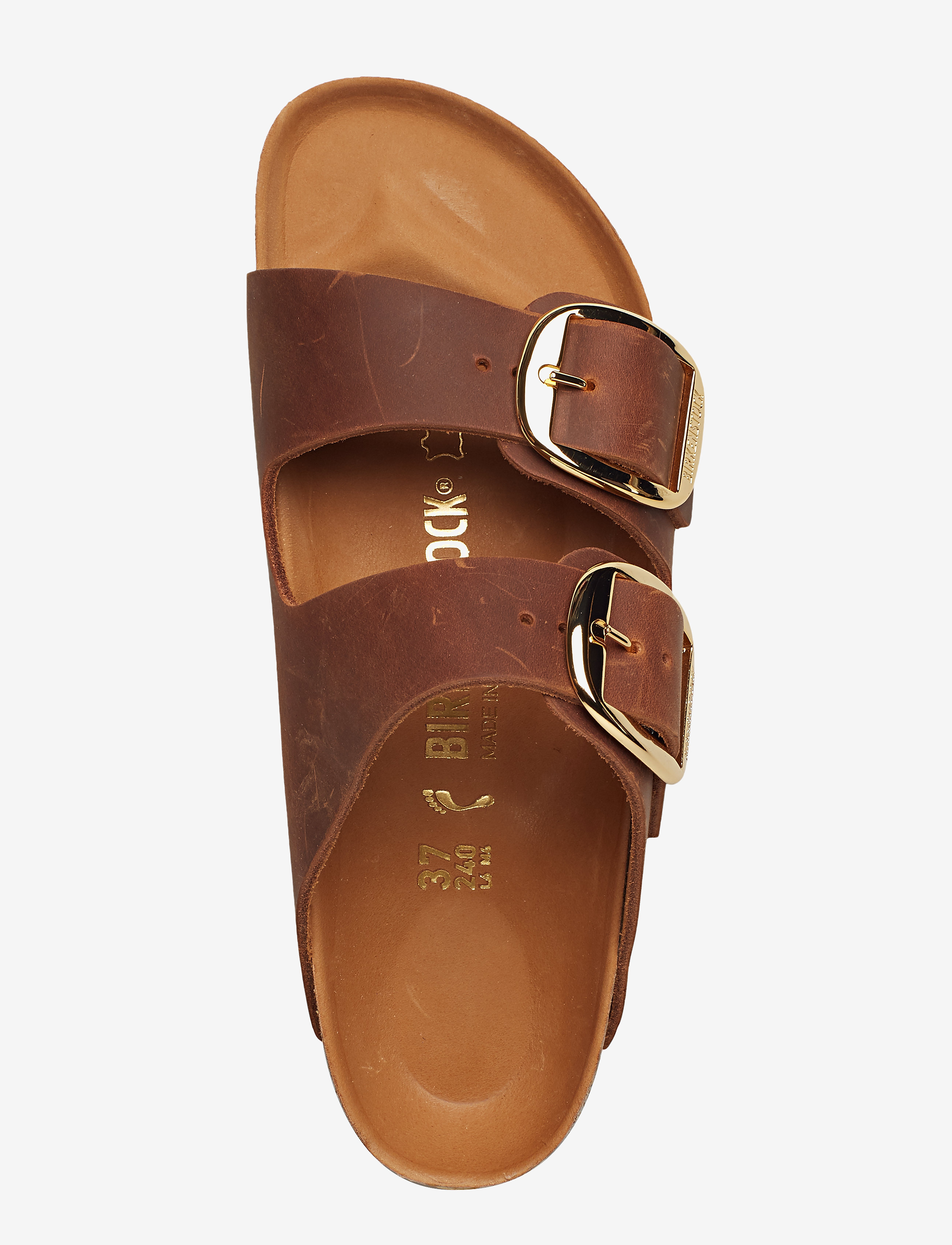 Birkenstock Arizona Big Buckle Leoi Cognac Hex sandaler dam – bild 4