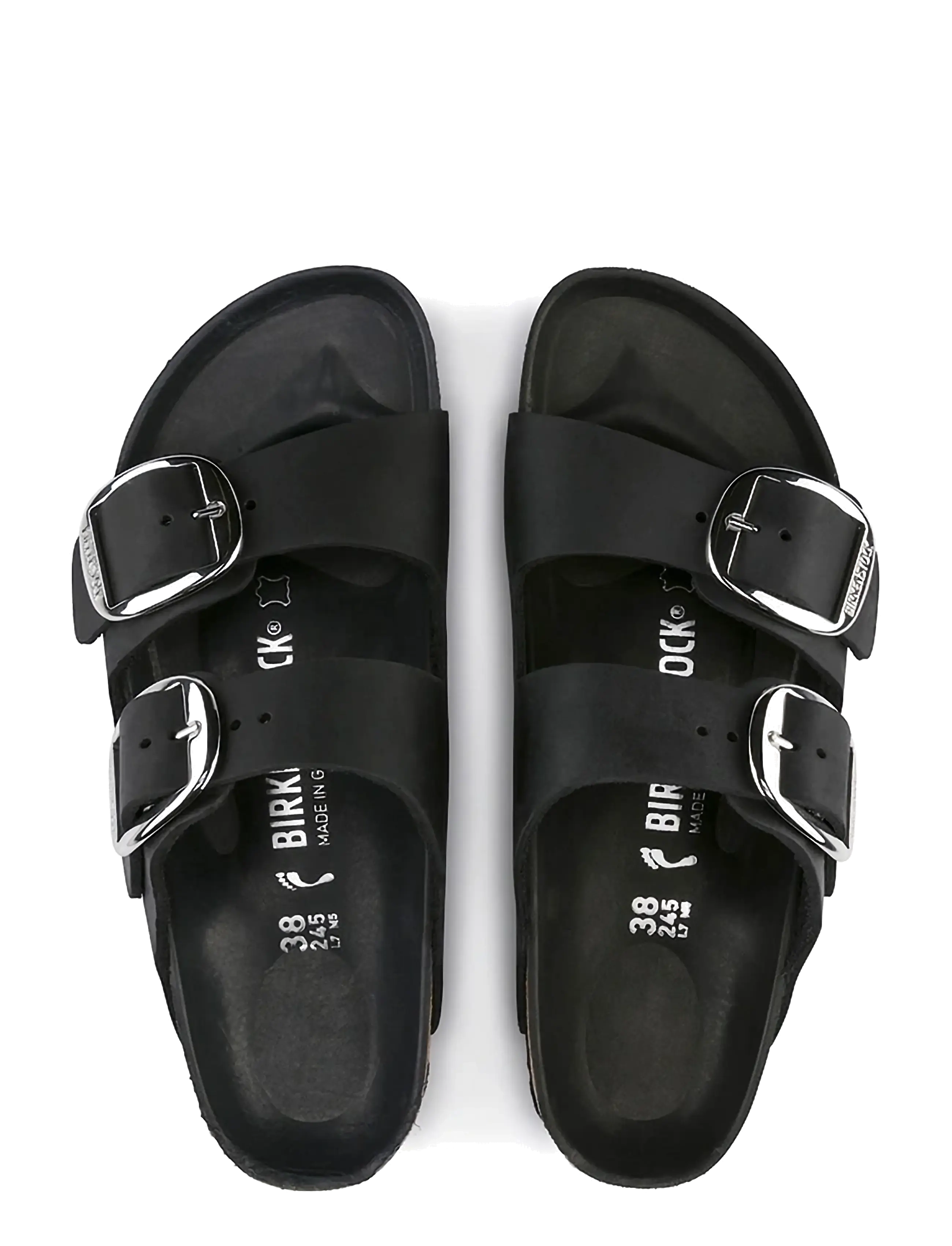 Birkenstock - Arizona Big Buckle LEOI Black HEX - flade sandaler - black - 1