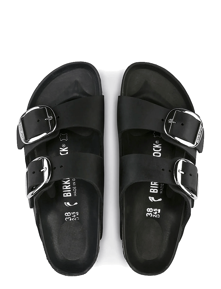 Birkenstock - Arizona Big Buckle LEOI Black HEX - flache sandalen - black - 1