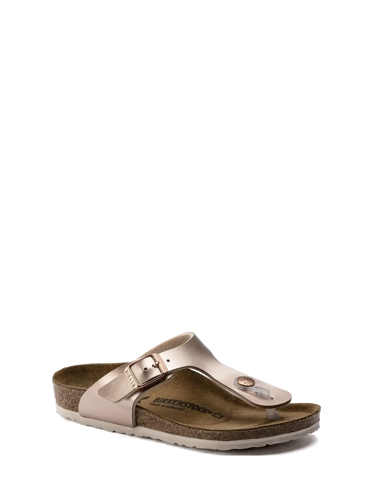 Birkenstock Gizeh Kids BF - Hjemmesko - ELECTRIC METALLIC COPPER / silver