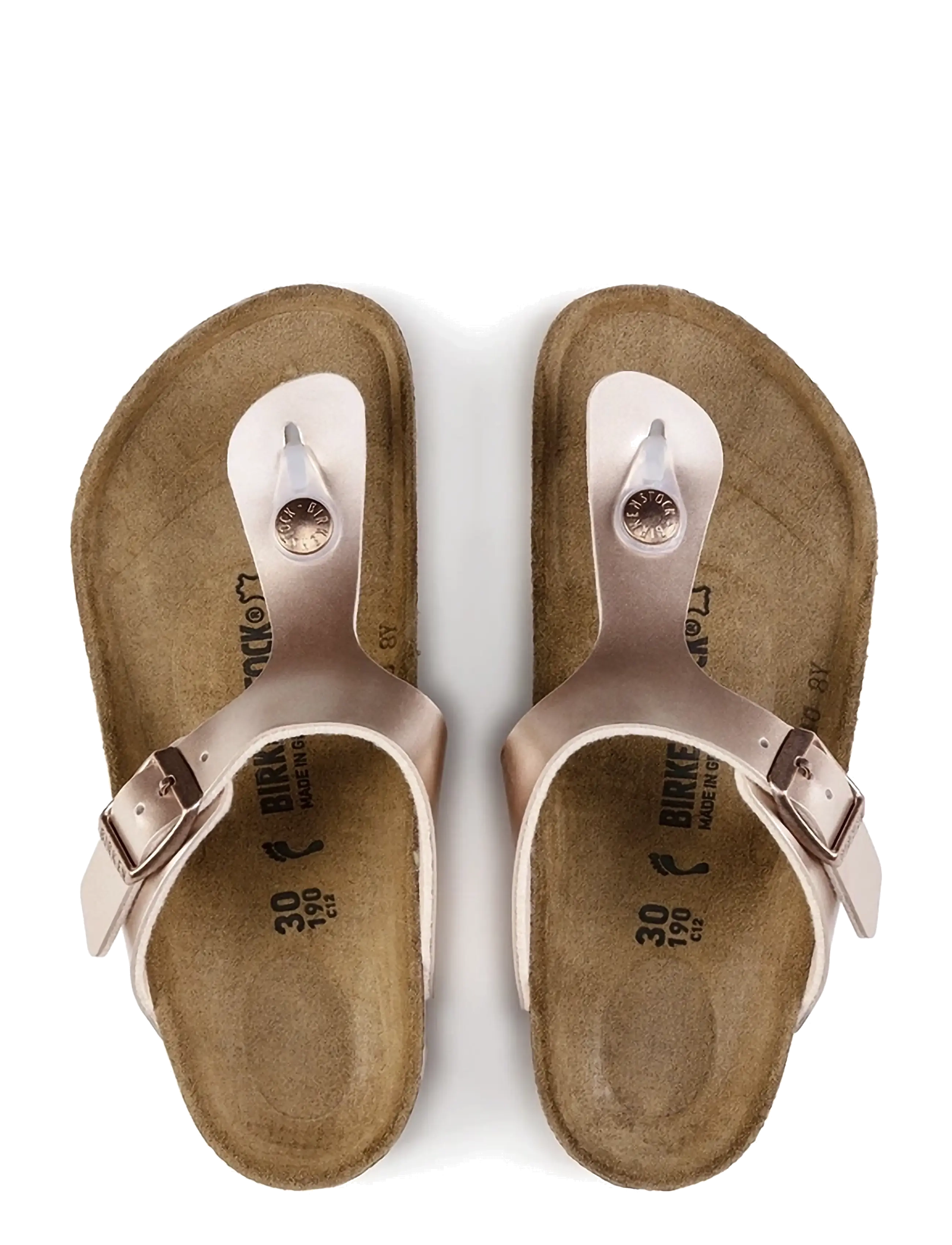 Birkenstock - Gizeh Kids BF - tøfler - electric metallic copper - 1