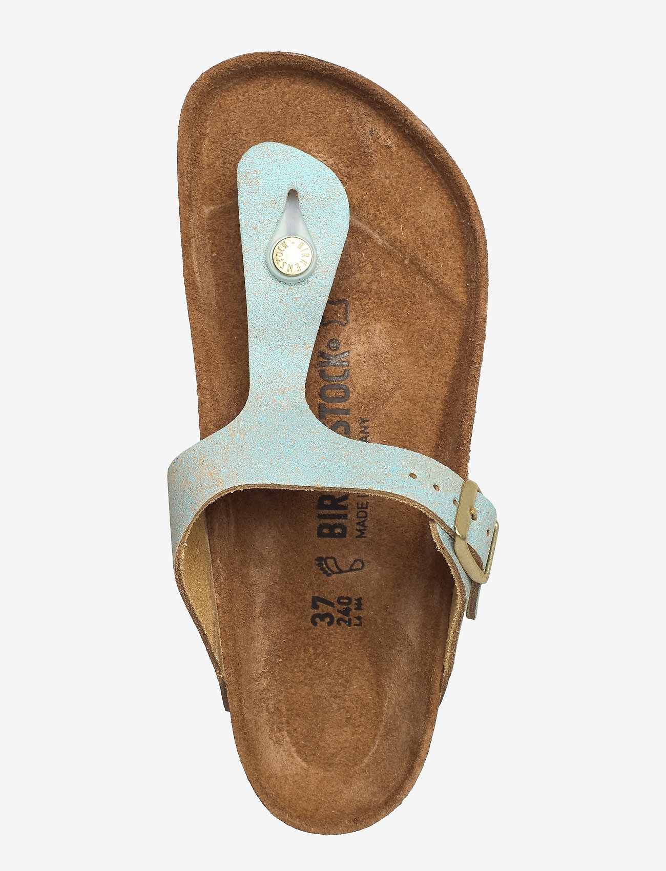 Birkenstock - Gizeh - washed metallic aqua - 3